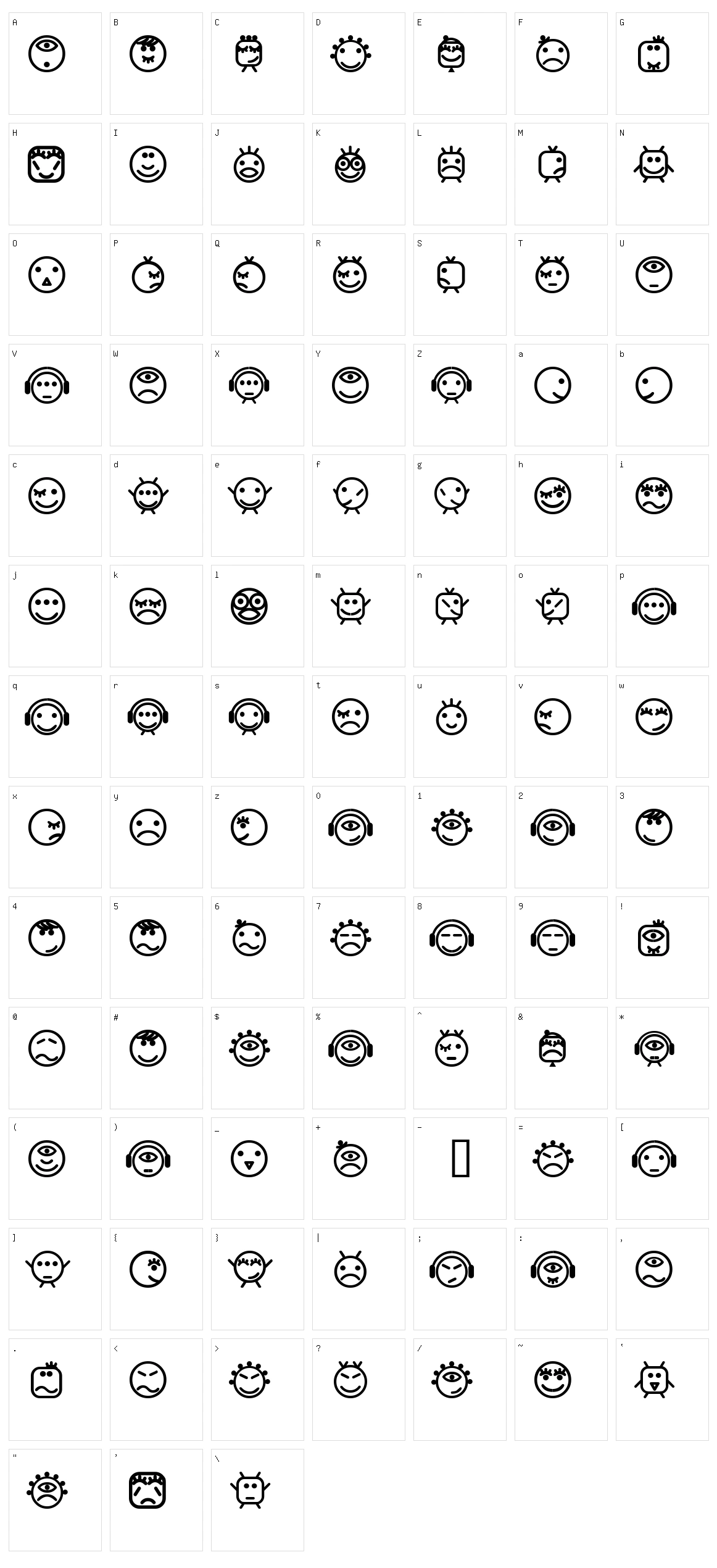Smilly Character Set
