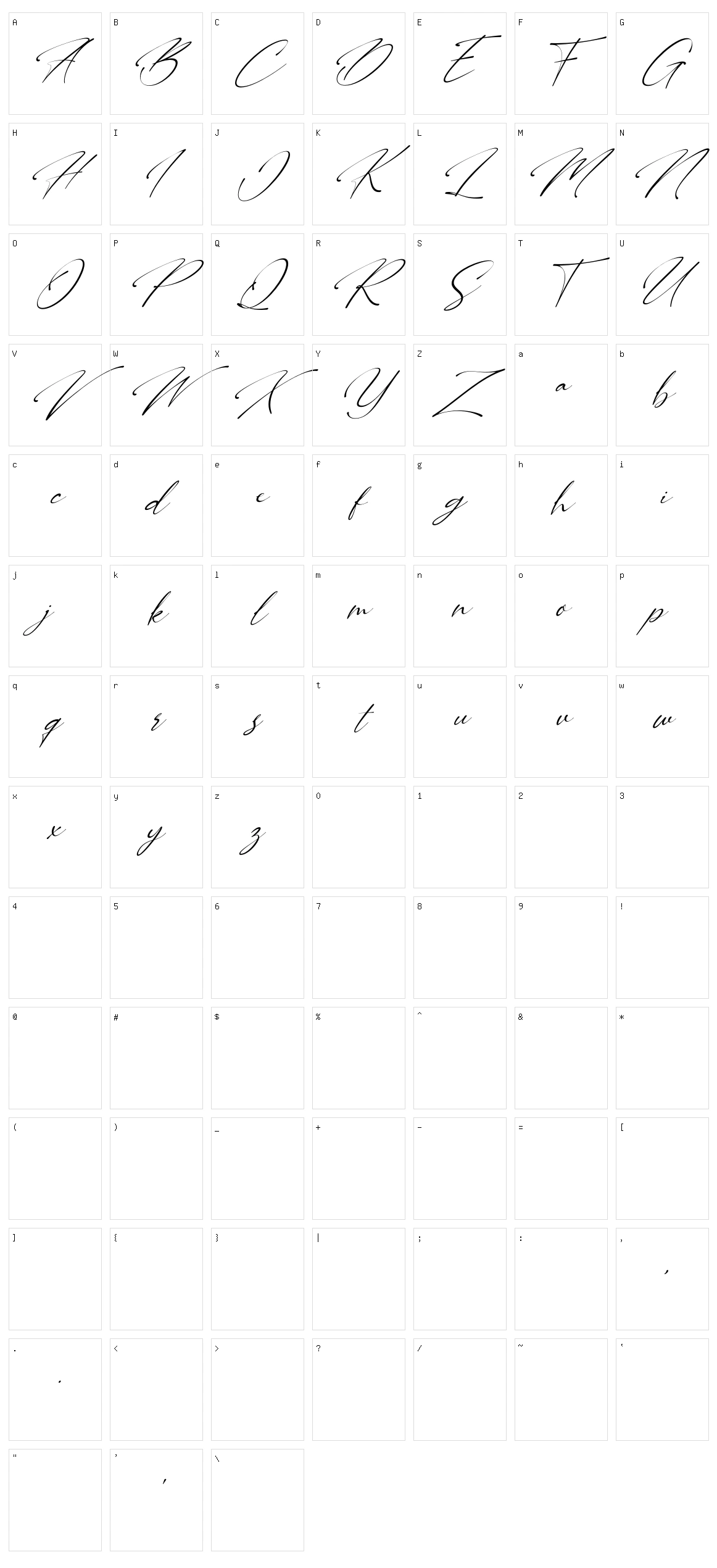 Carllitos Character Set