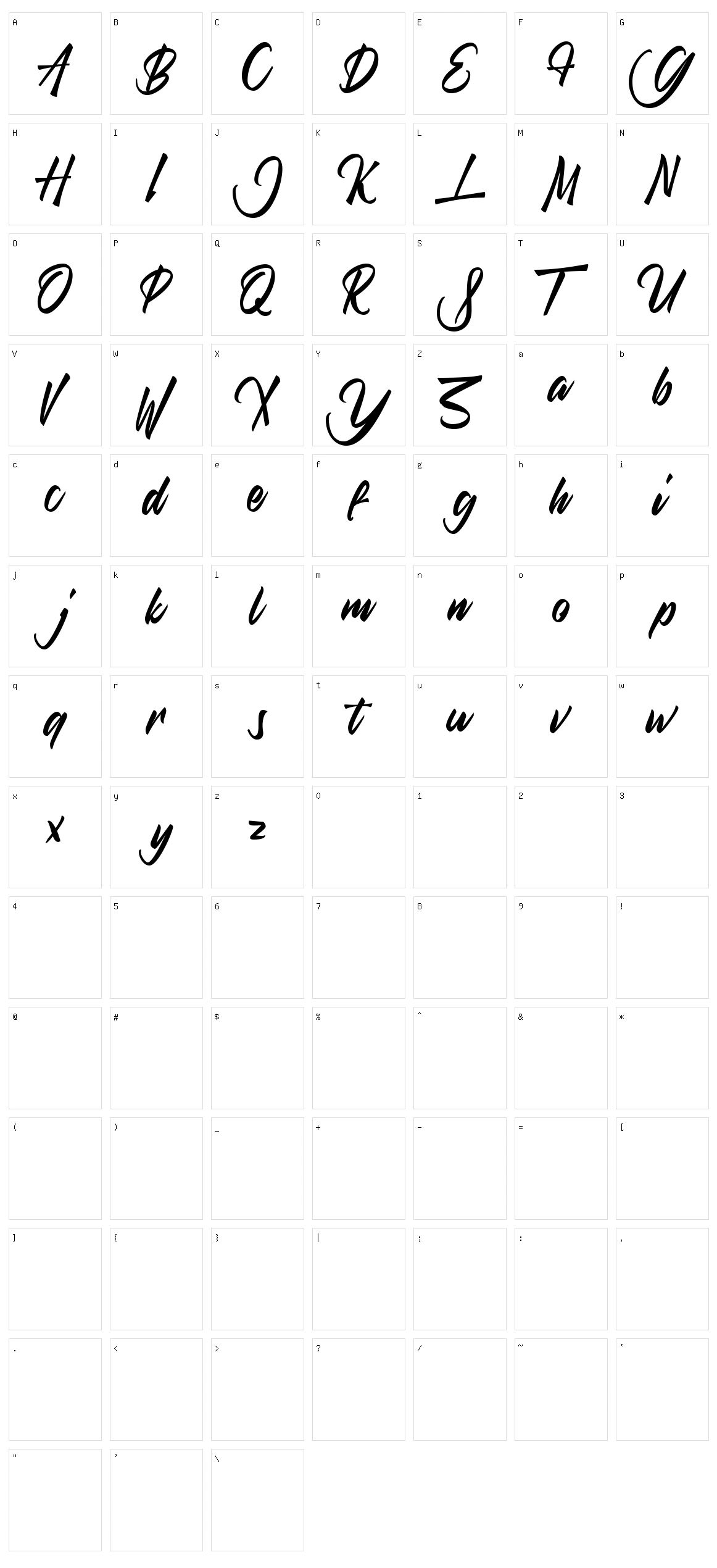Challum Character Set