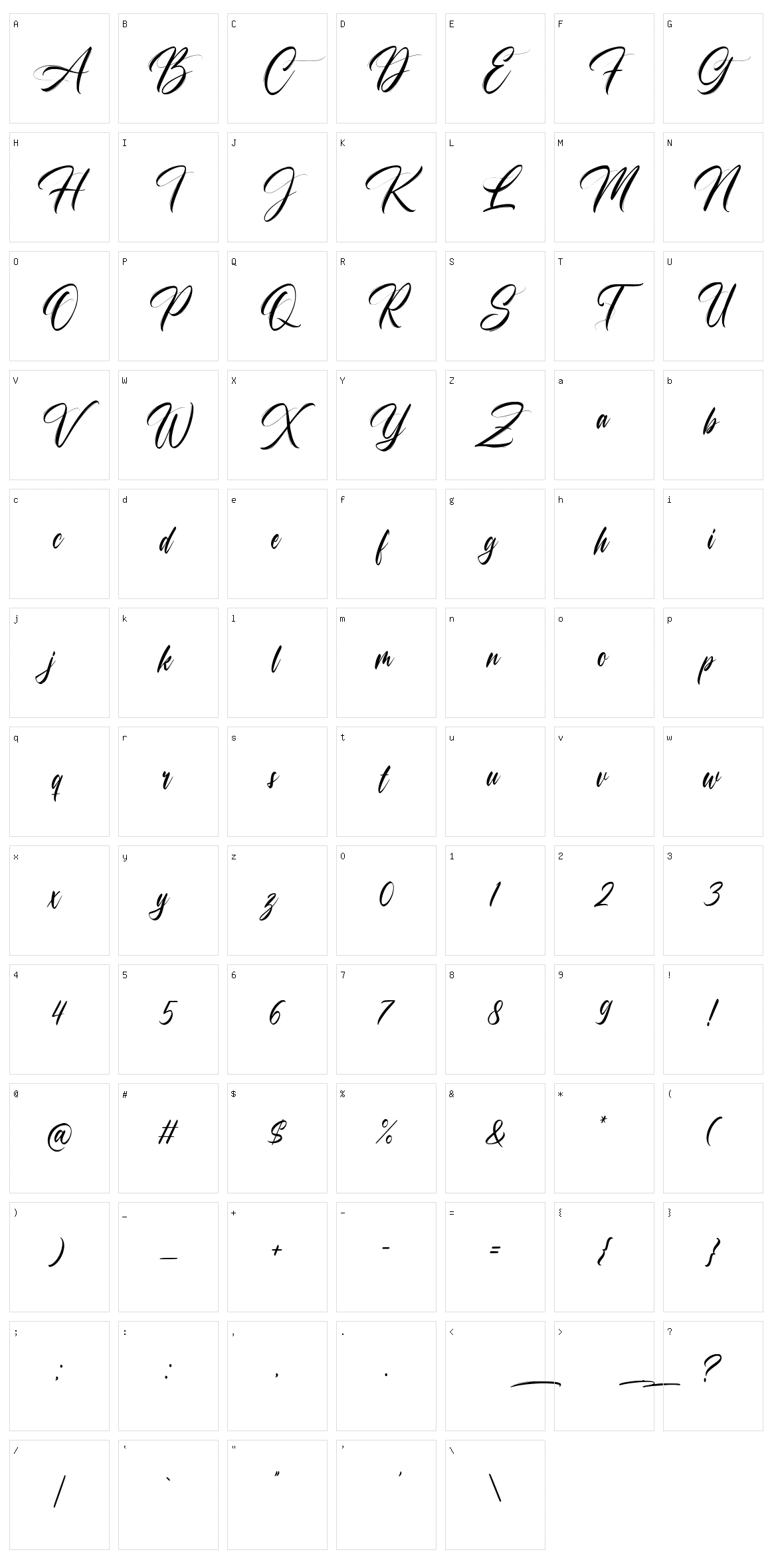 Champagne Character Set