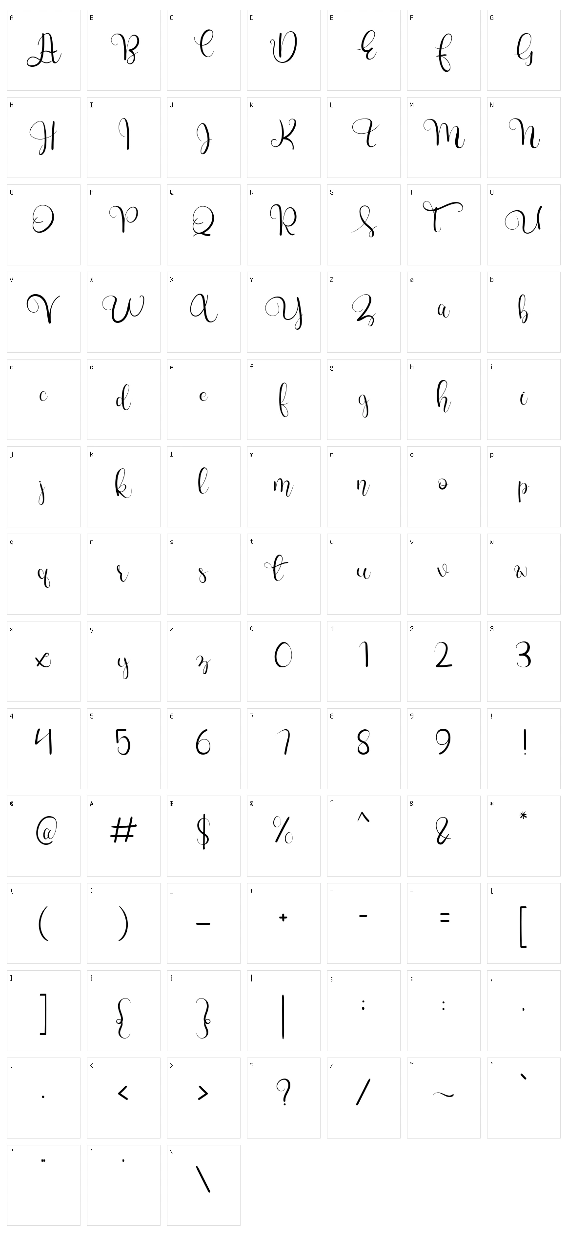 Charllie Character Set