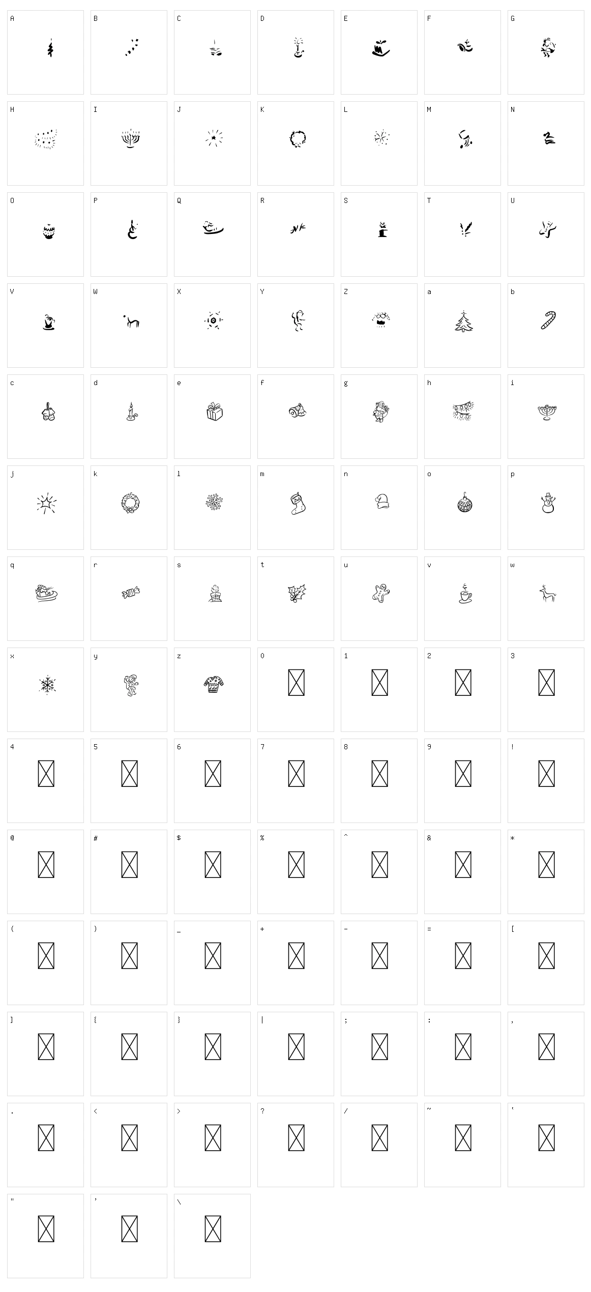 Kringles Character Set