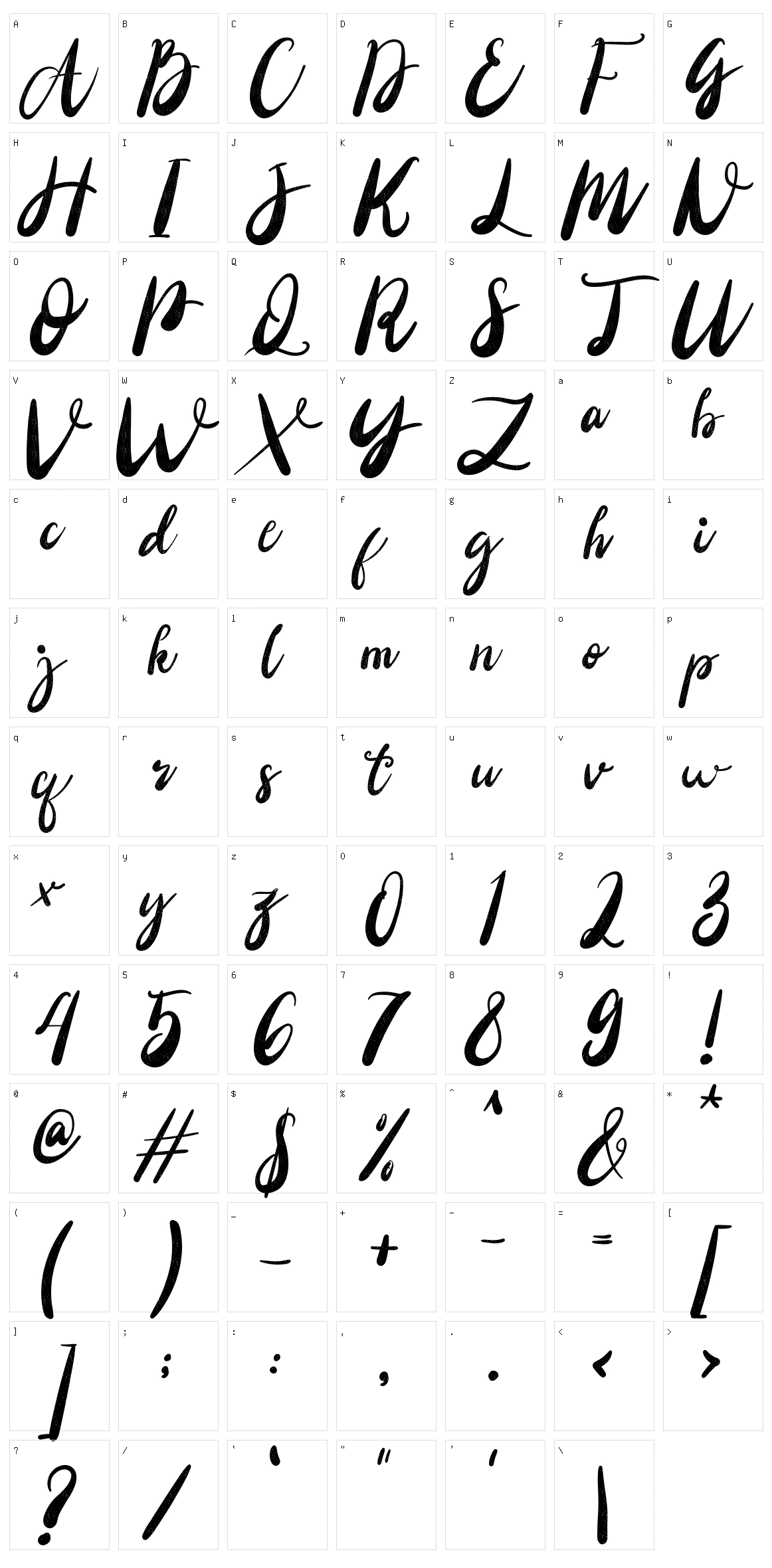 Christony Character Set