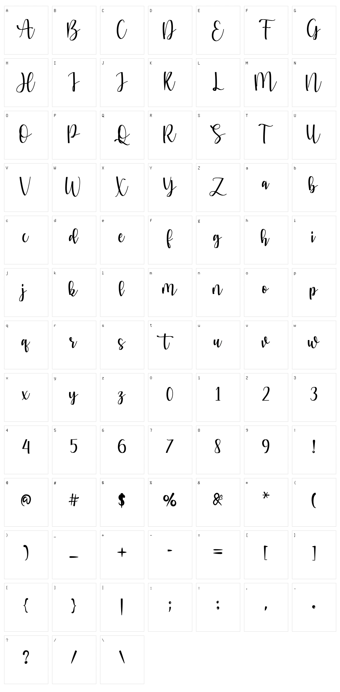 Citra Character Set
