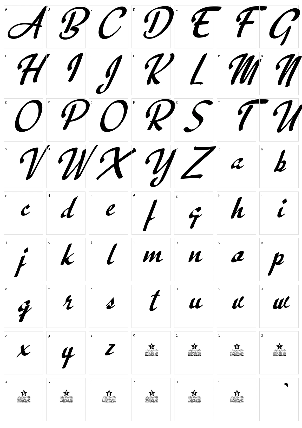 Clarification Character Set