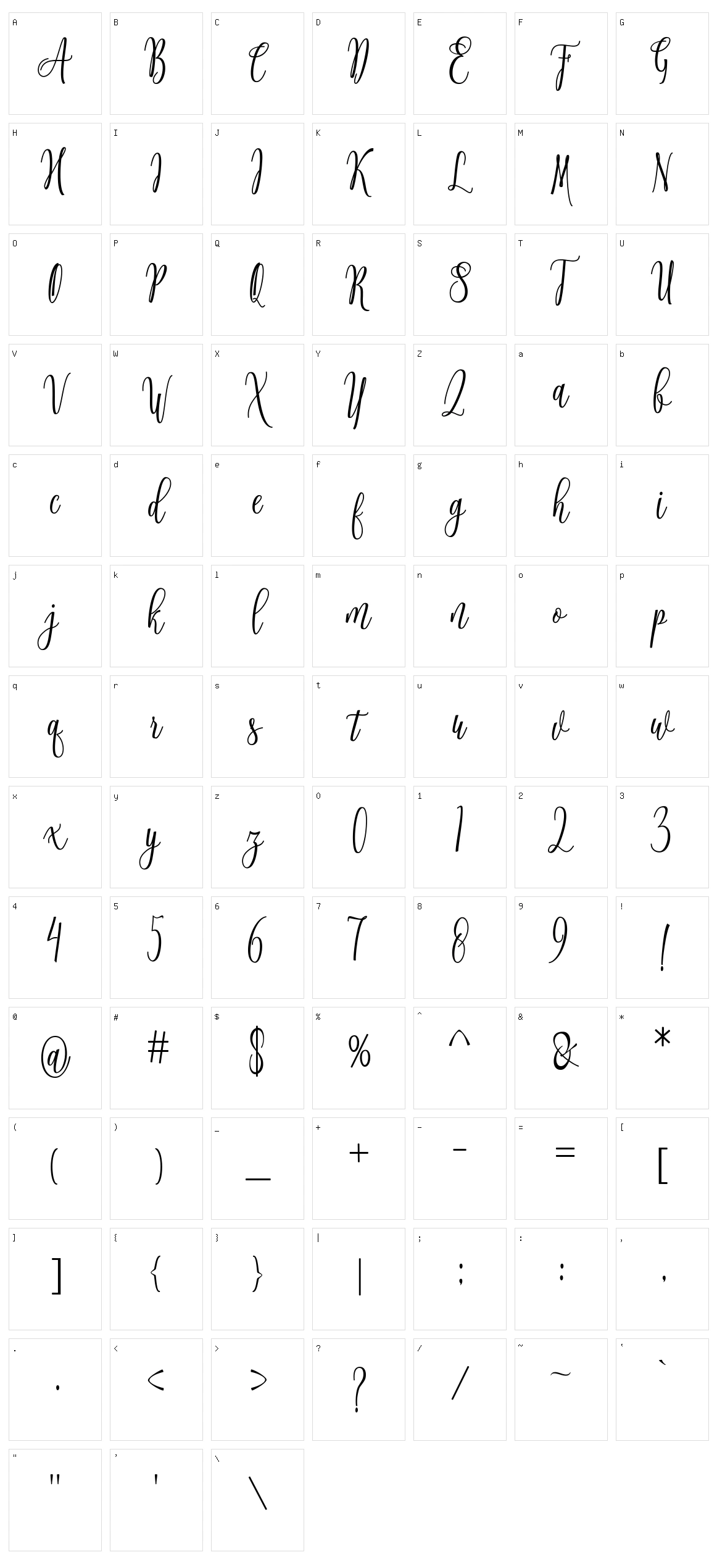 Connekia Character Set