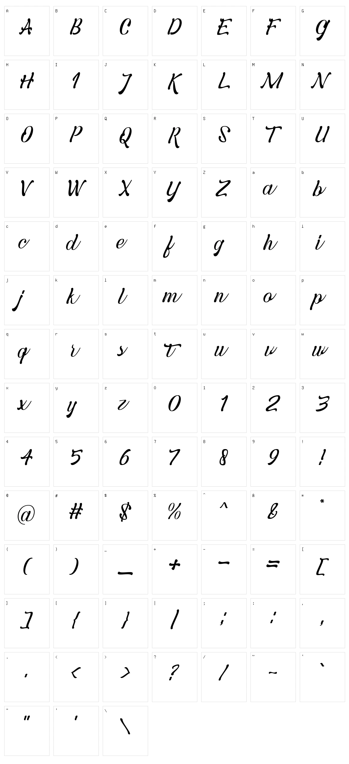 Credentials Character Set