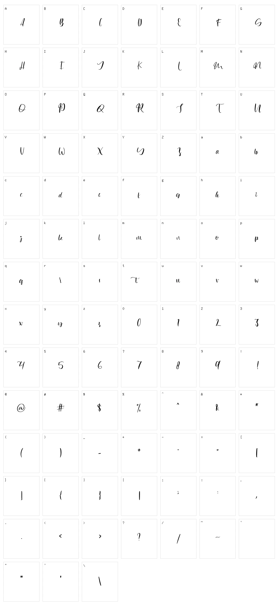 Darling Character Set