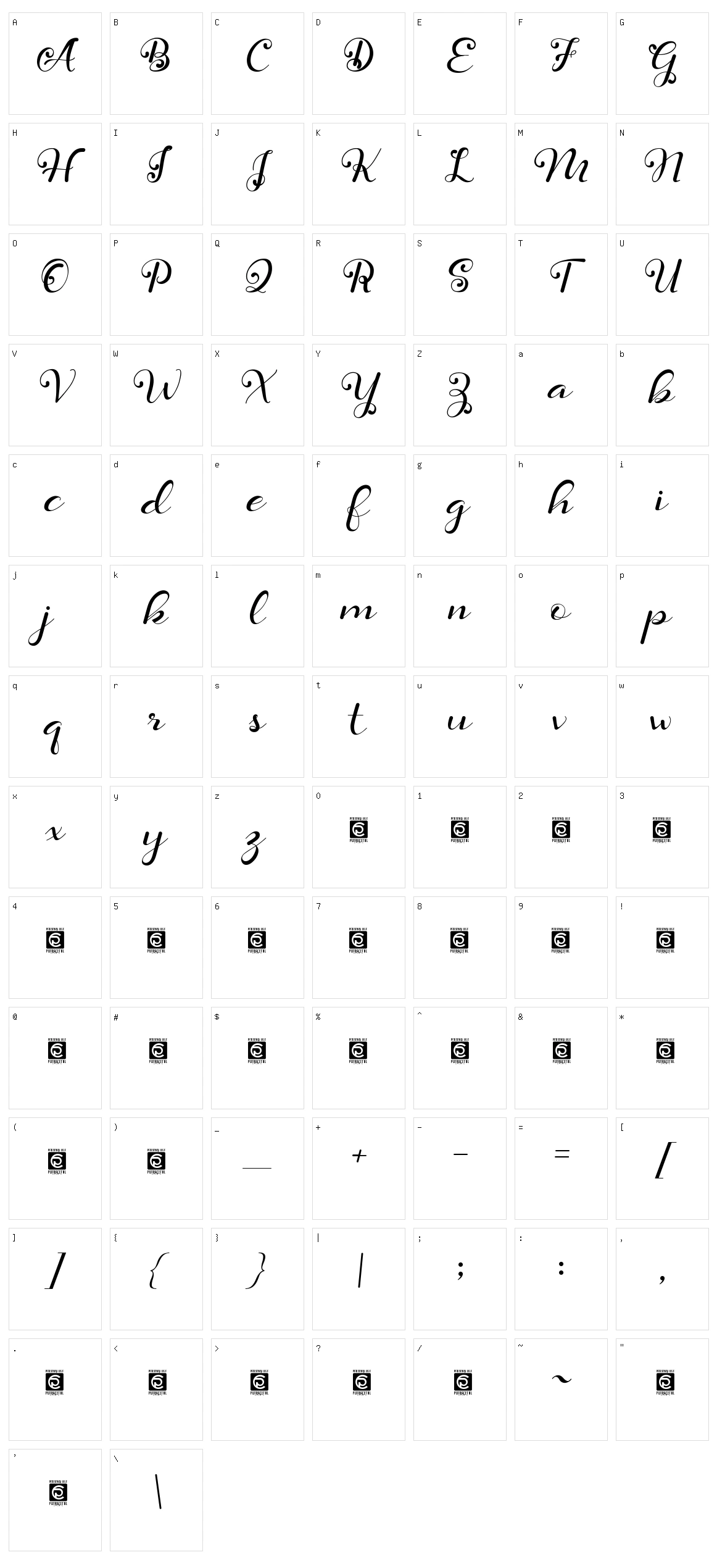 Daysha Character Set