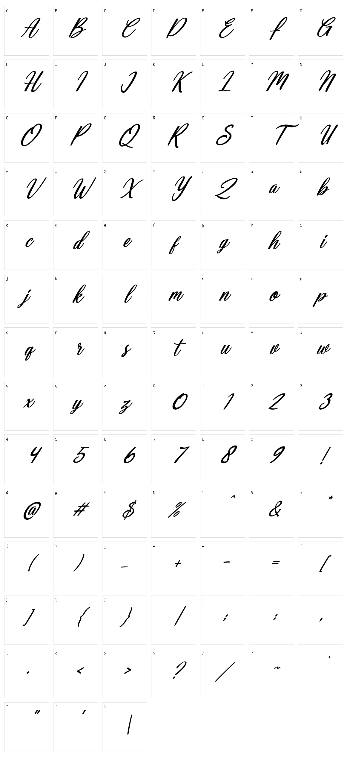 Deallisa Character Set