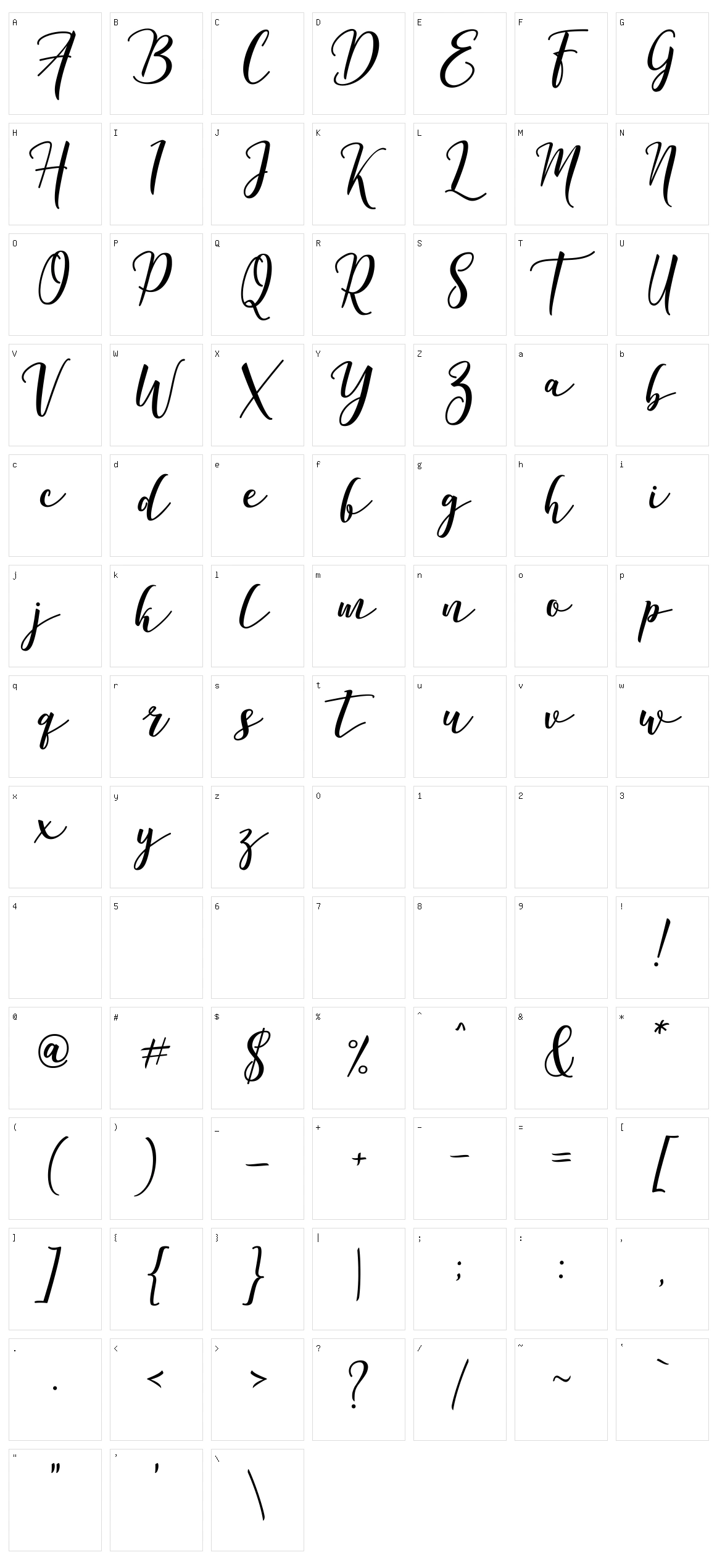 Declara Character Set