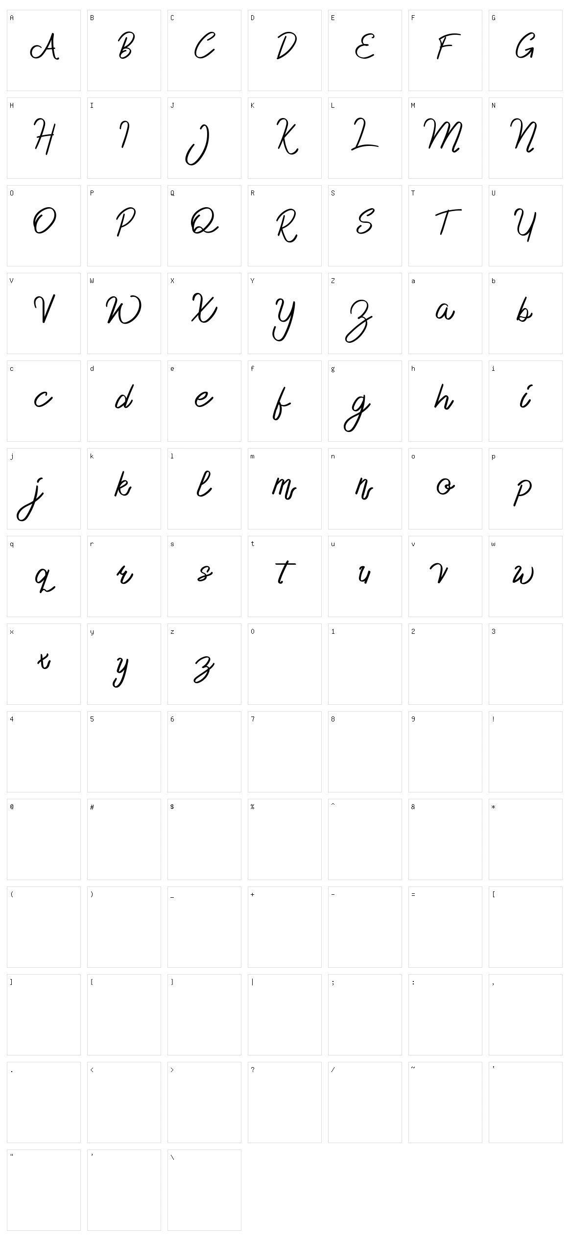Delfoo Character Set
