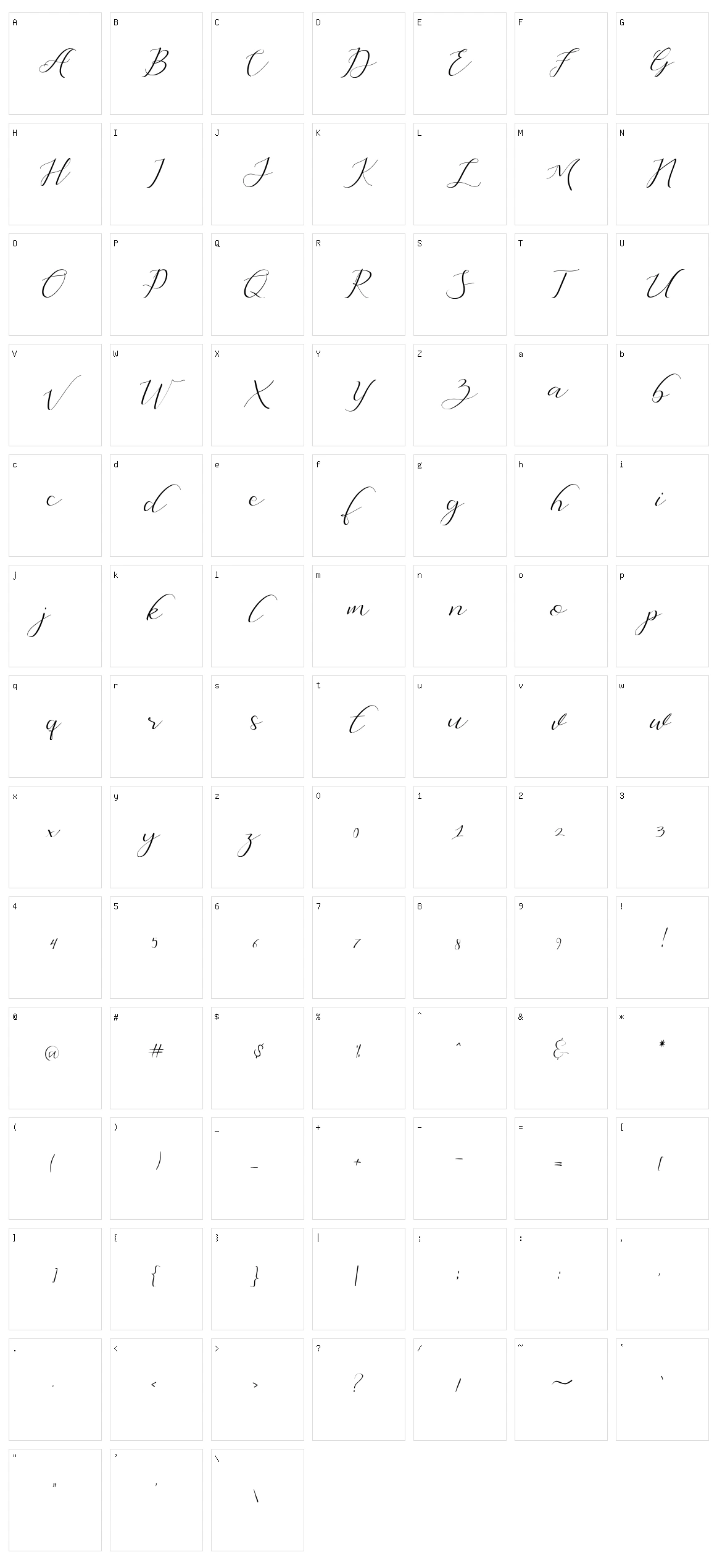 Dellisya Character Set