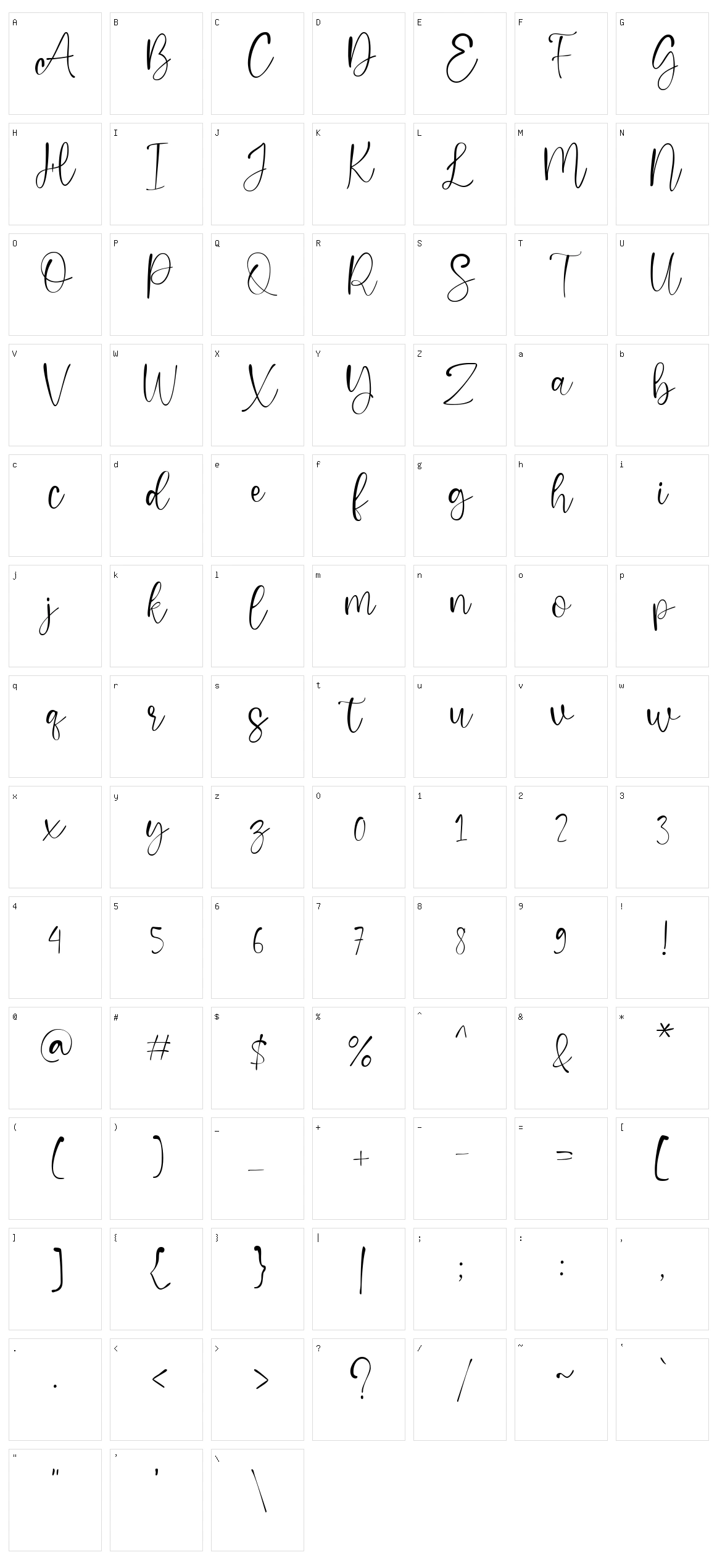 Deradiy Character Set