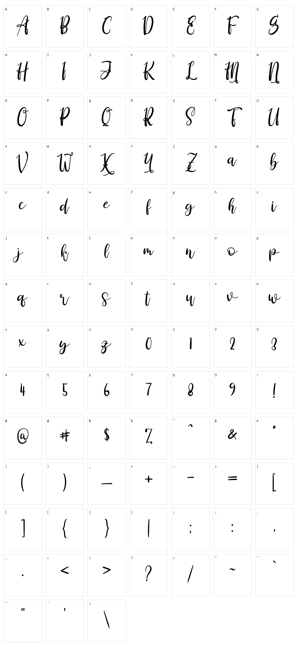 Derlinata Space Character Set