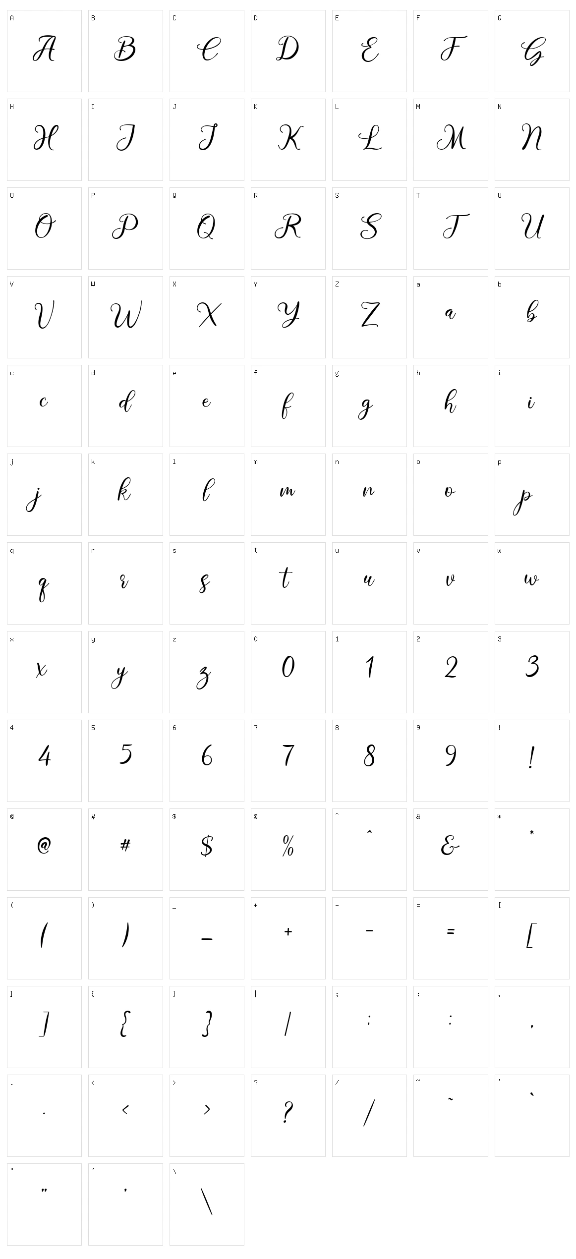 Elevena Character Set