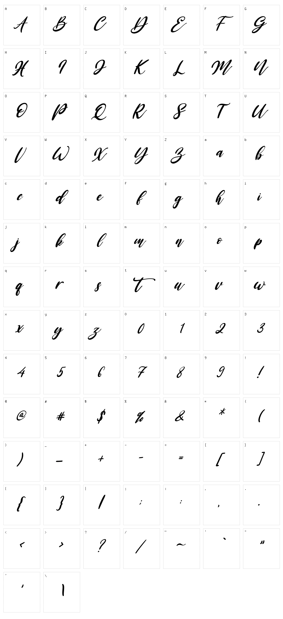 Ellternity Character Set