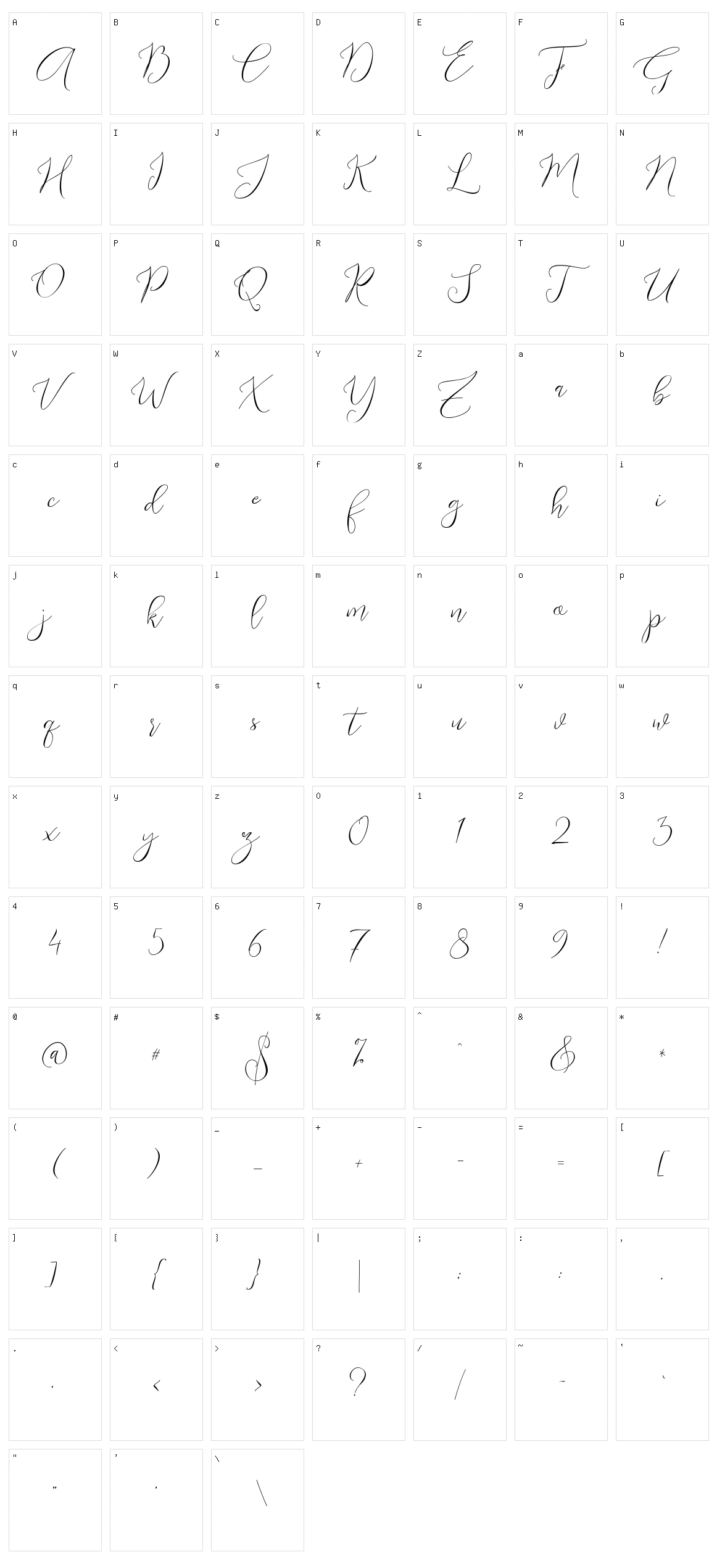 Endless Character Set