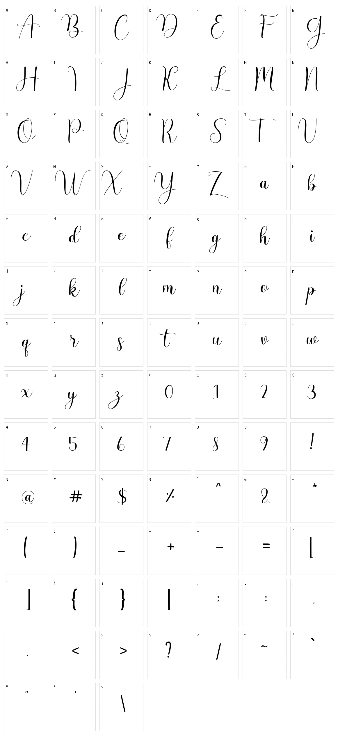 Endless Love Character Set