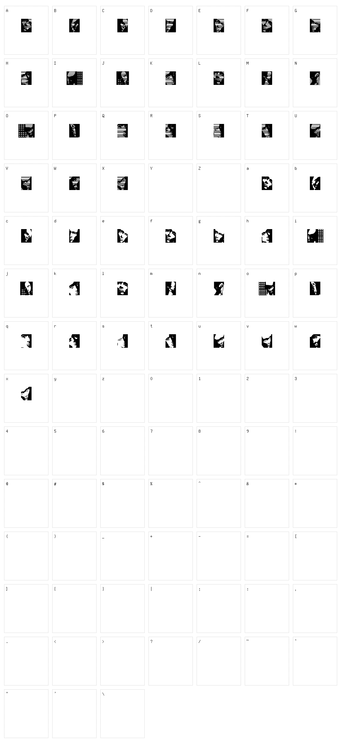 Various Boys Character Set