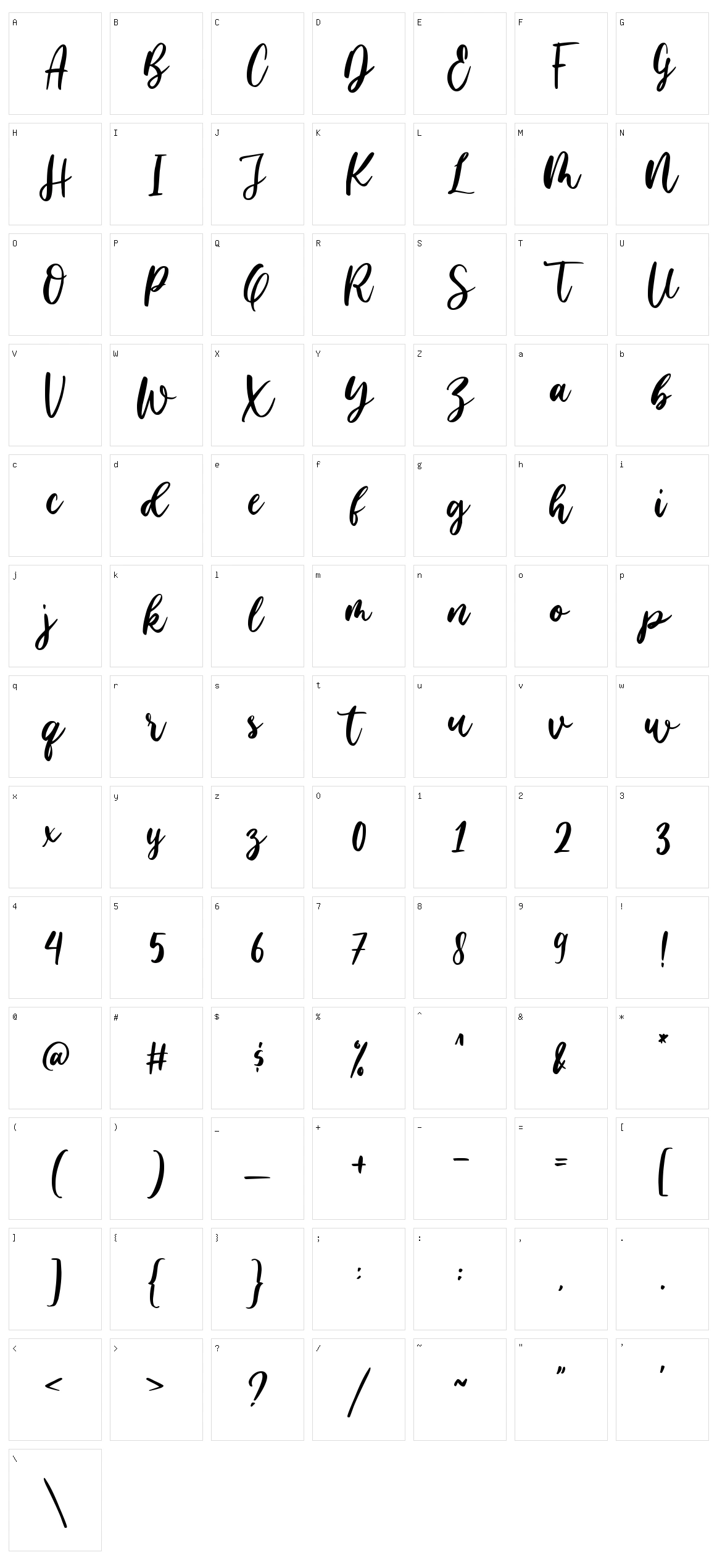 Family Times Character Set