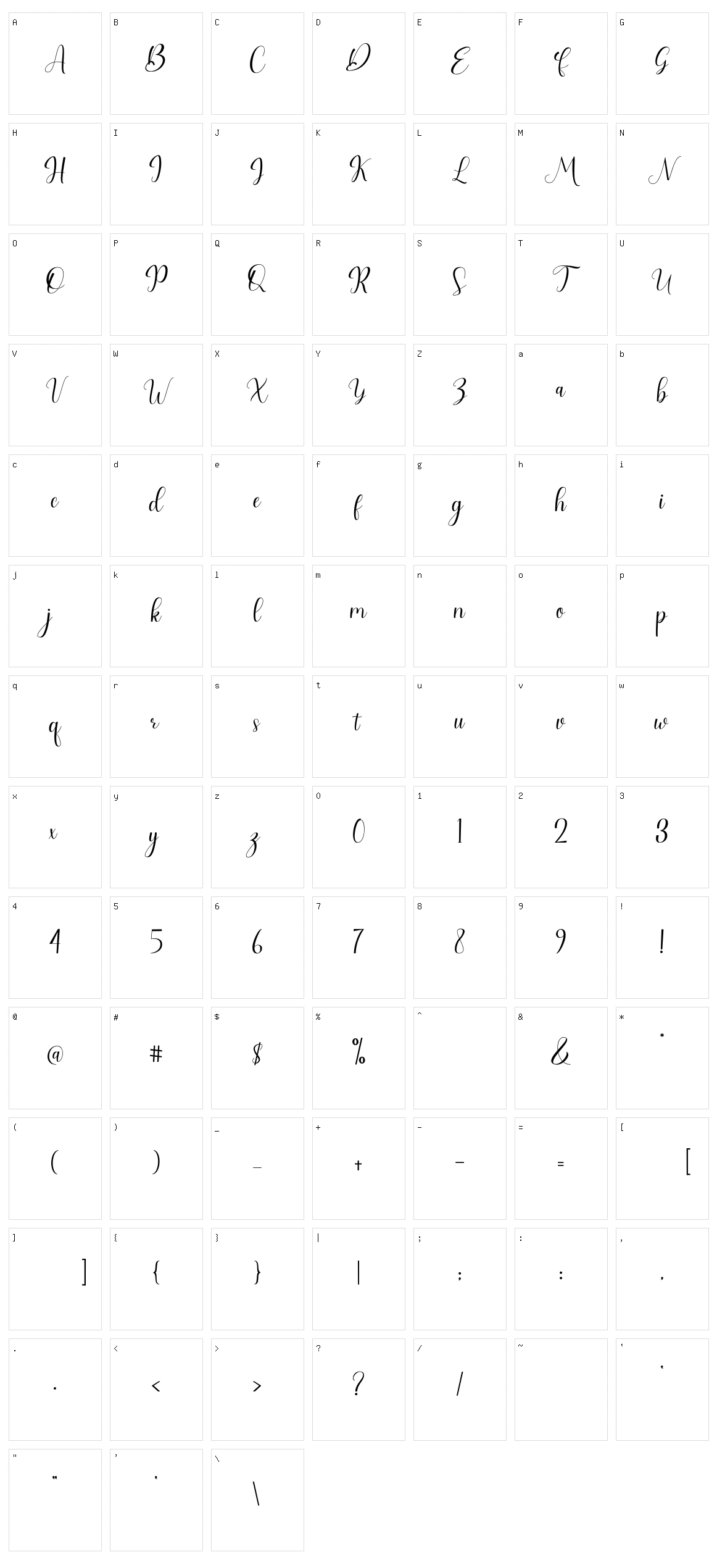 Fatahiyah Character Set
