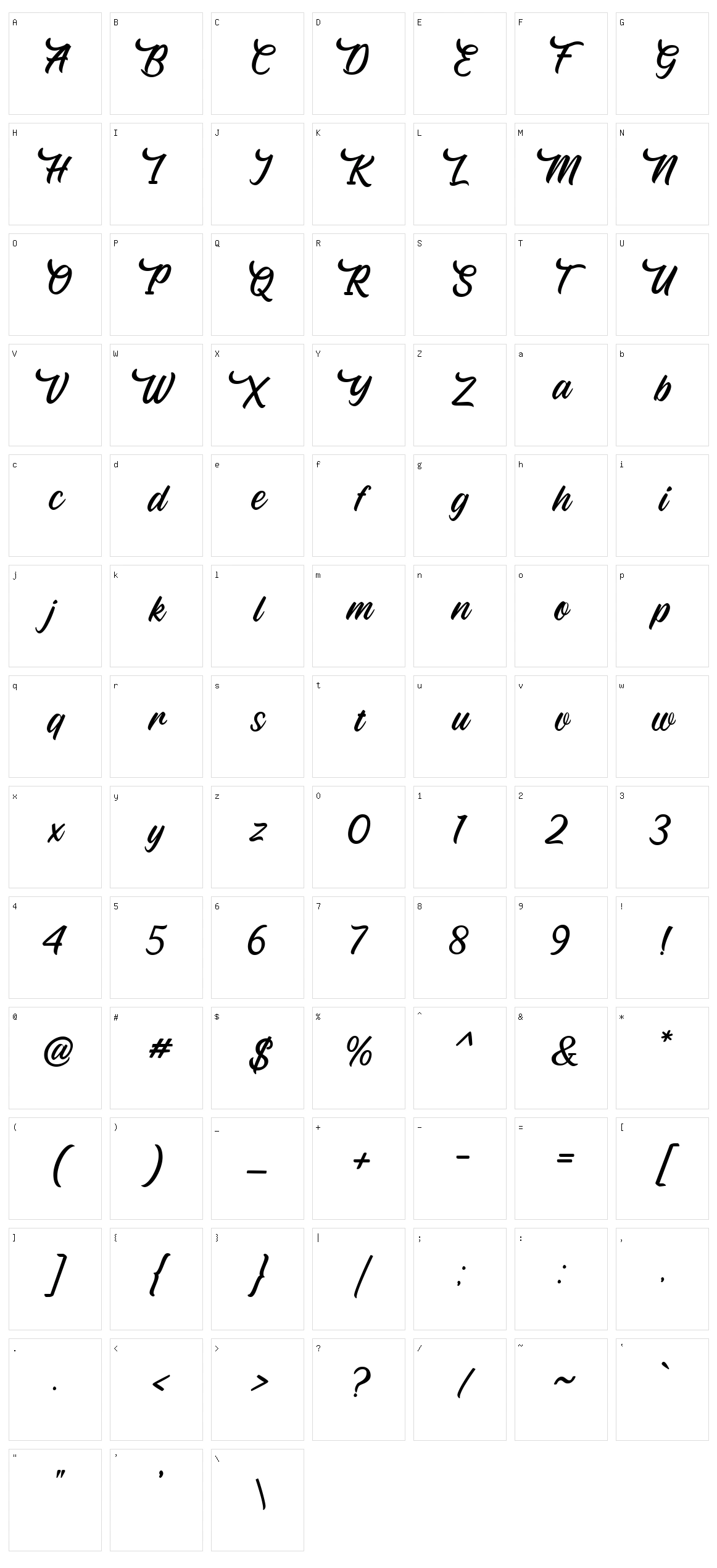 Fearlessly Character Set