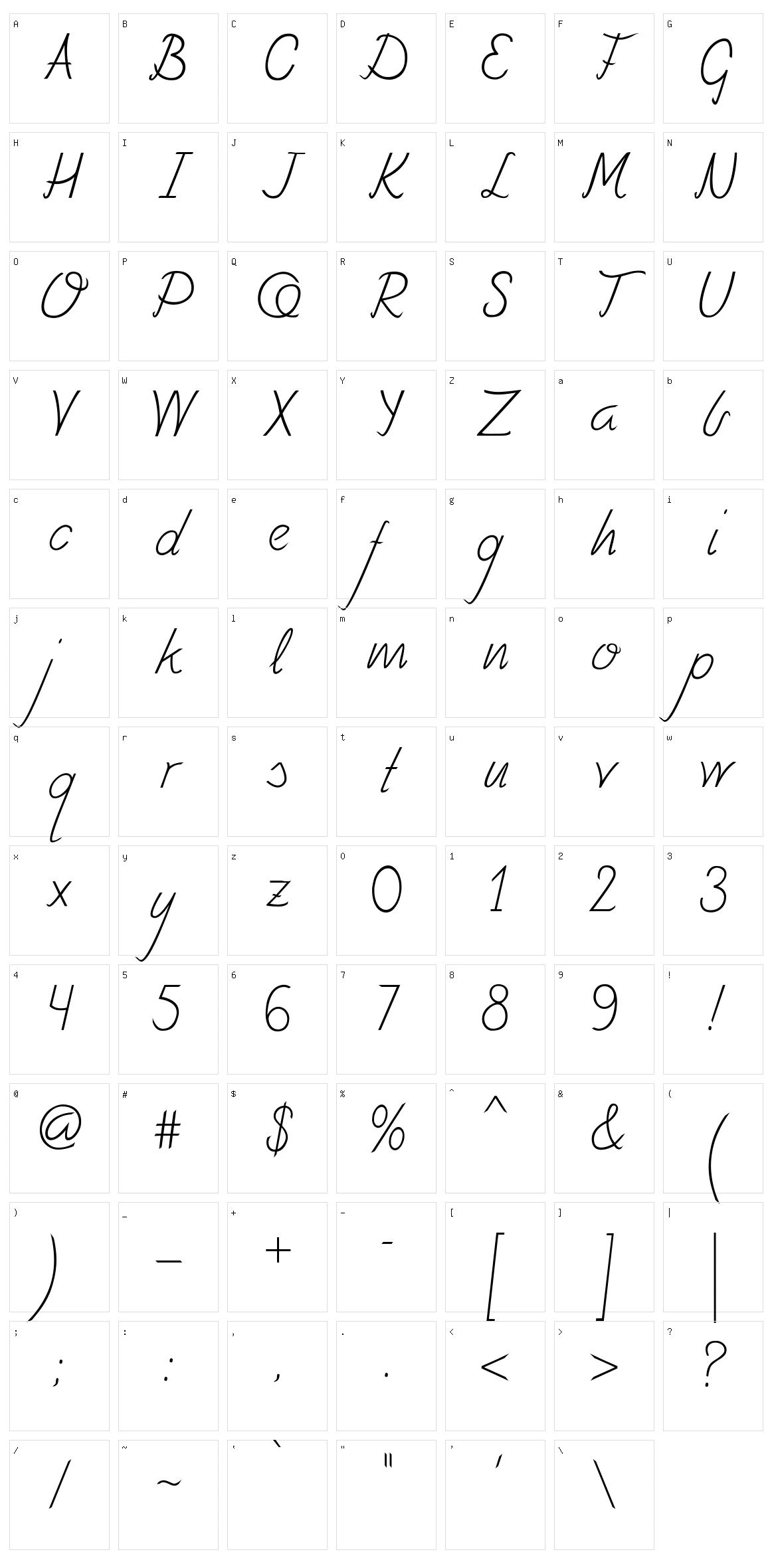 Fely Character Set