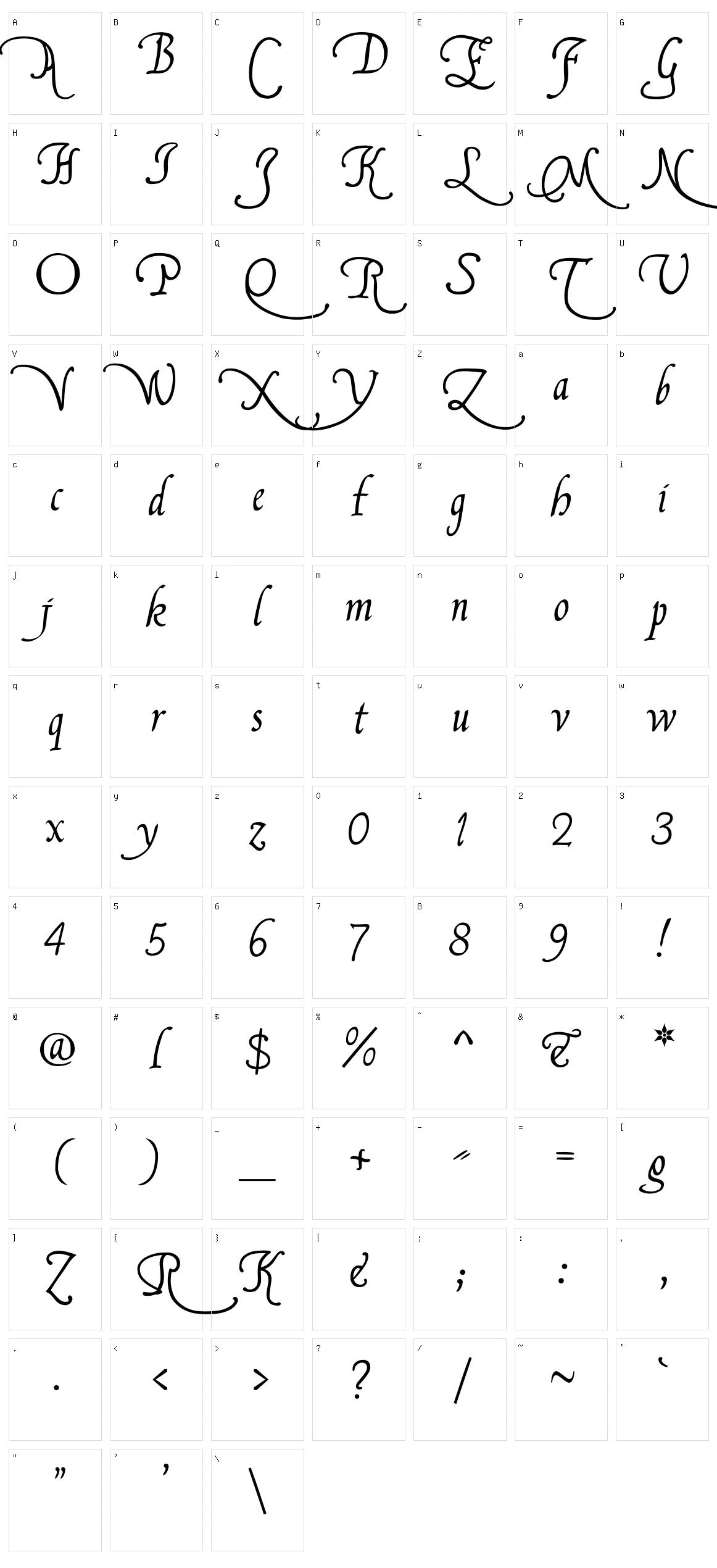 Francisco Lucas Character Set