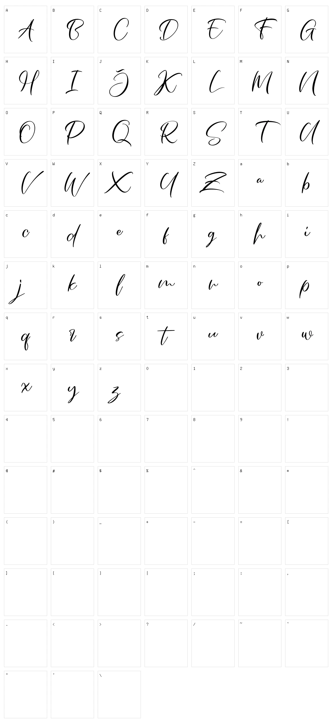 Frenchoy Character Set