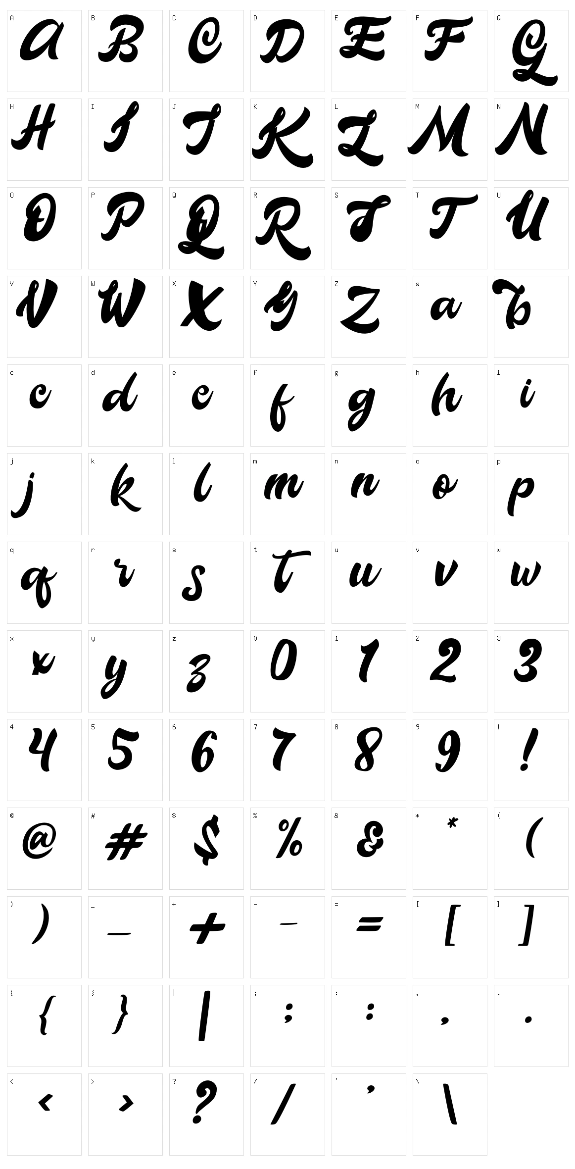 Galatik Character Set