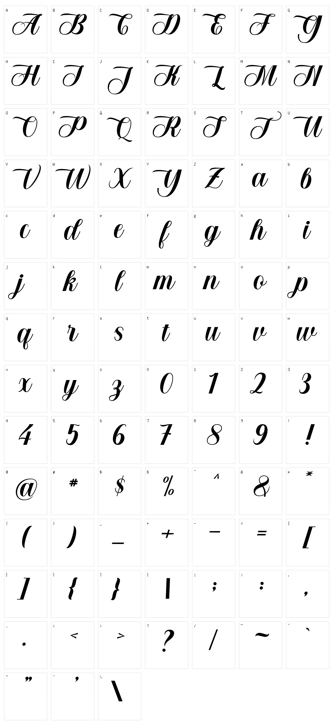 Gaulmen Character Set