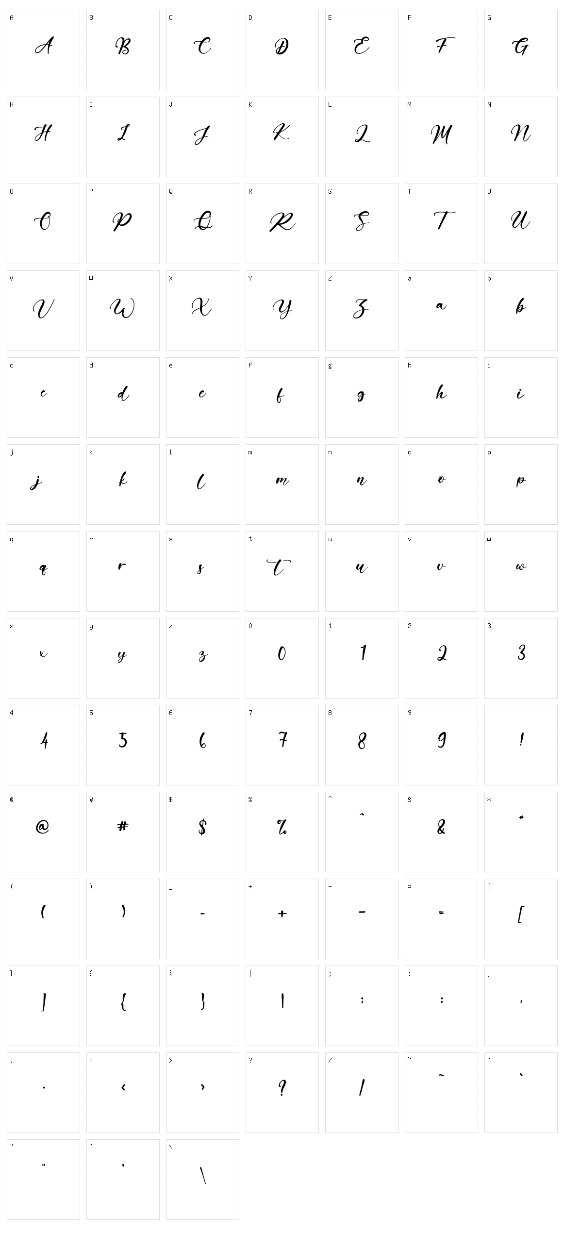 Gearstone Character Set