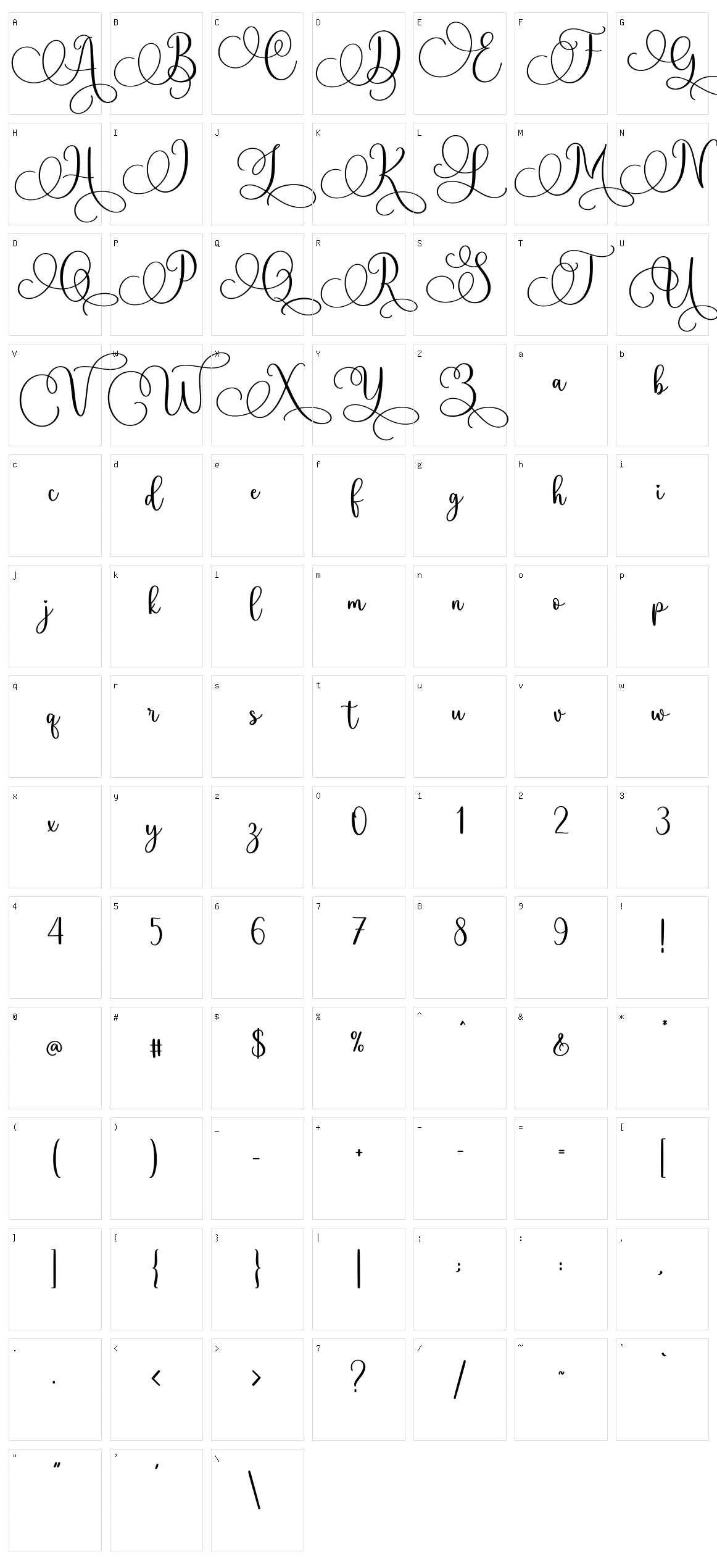 Geshila Character Set