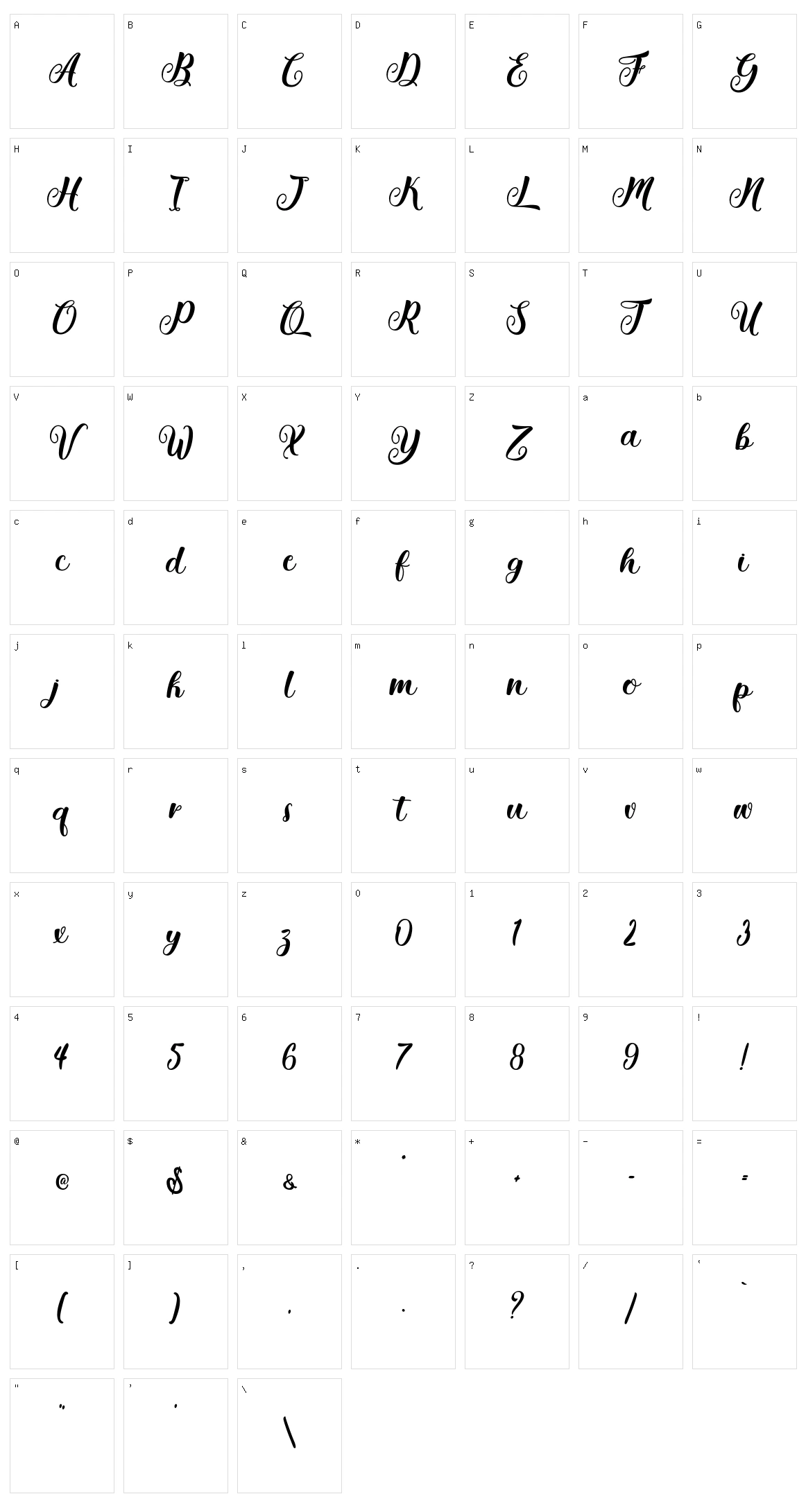 Getsu Magic Character Set