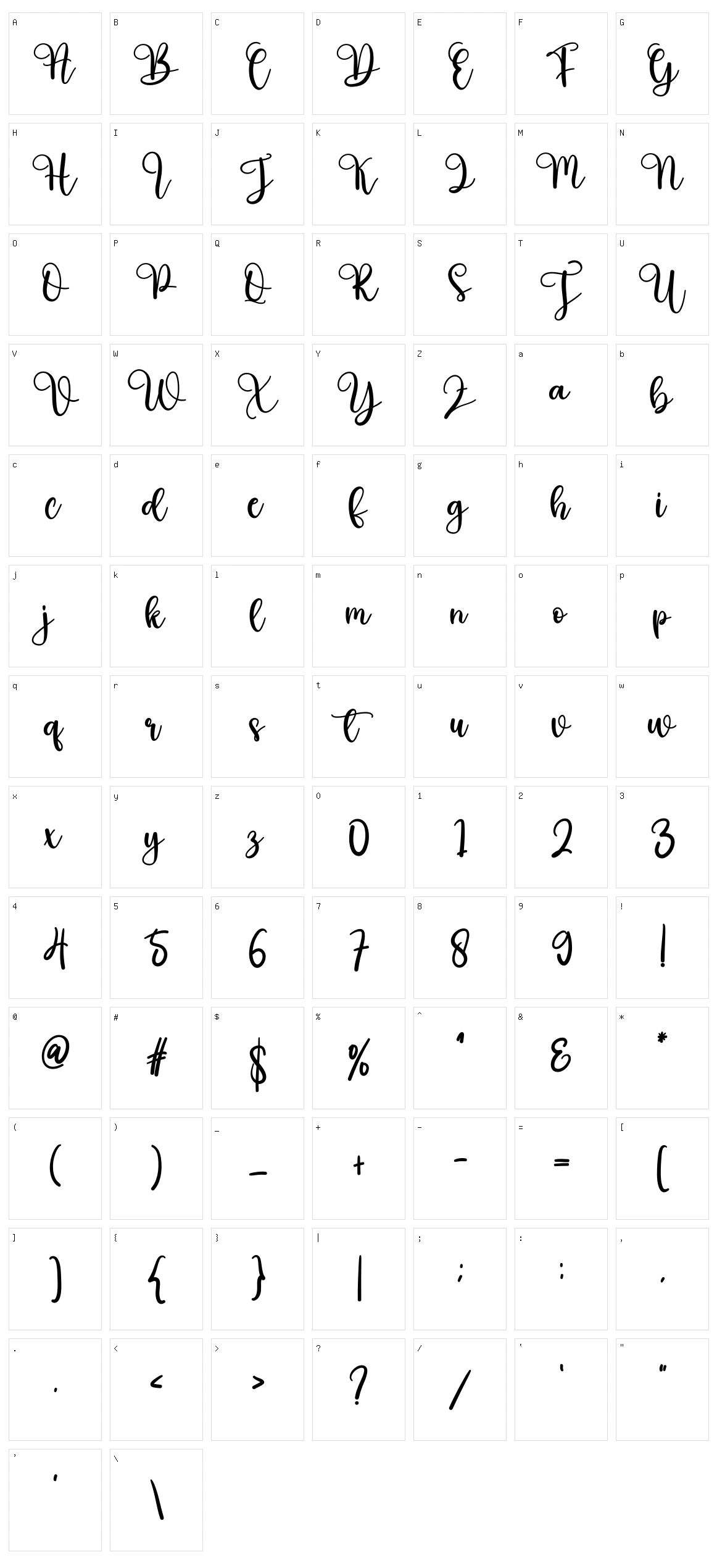 Greeting Character Set