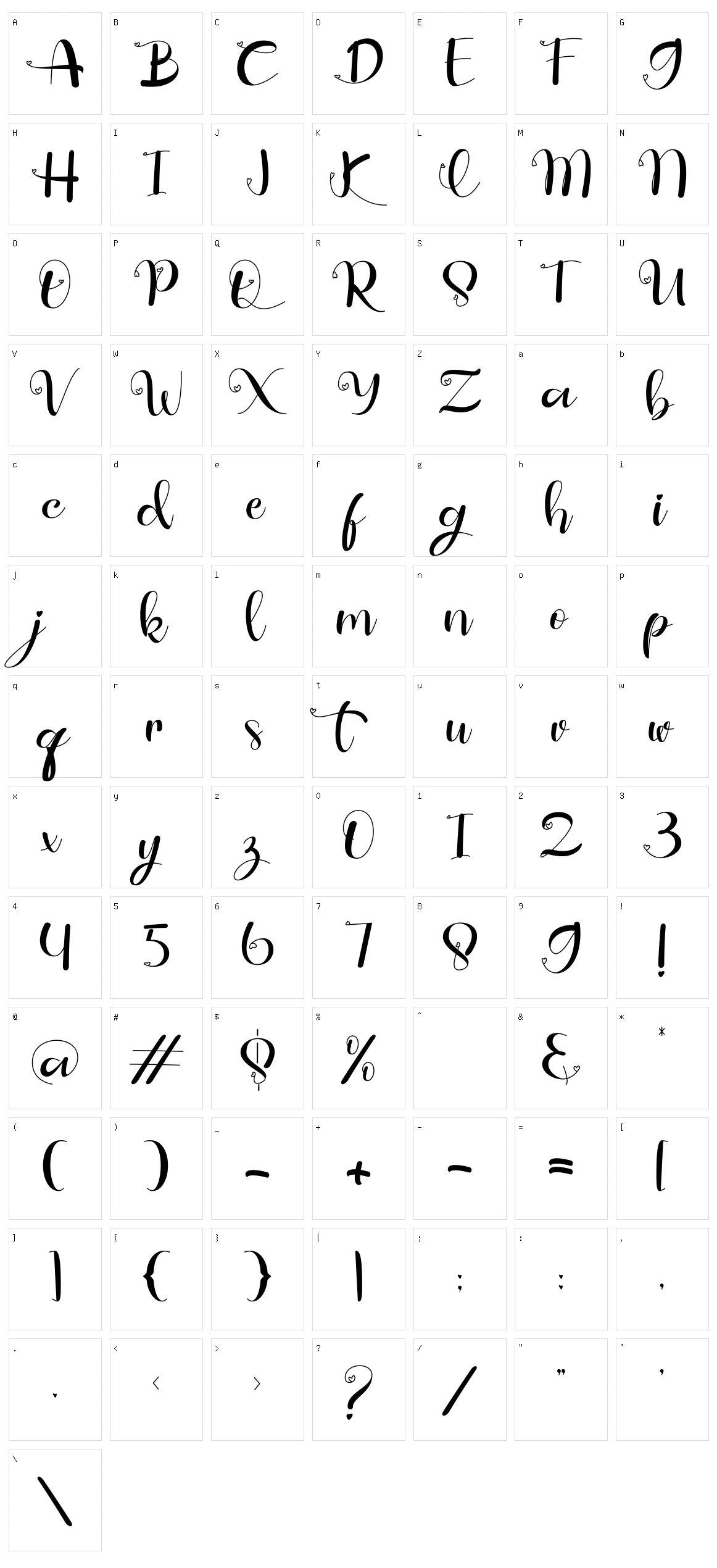 Guide Lovely Character Set