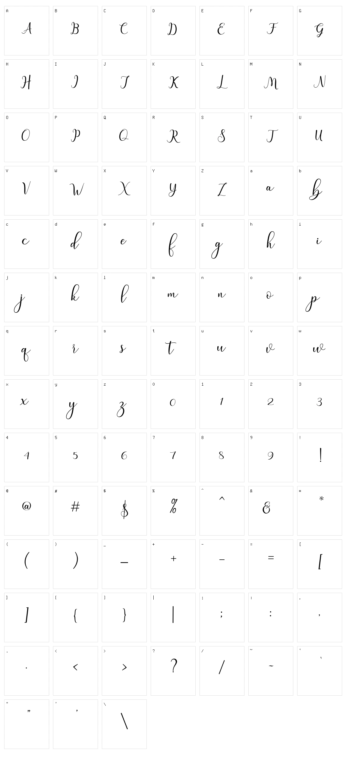 Hafsha Character Set