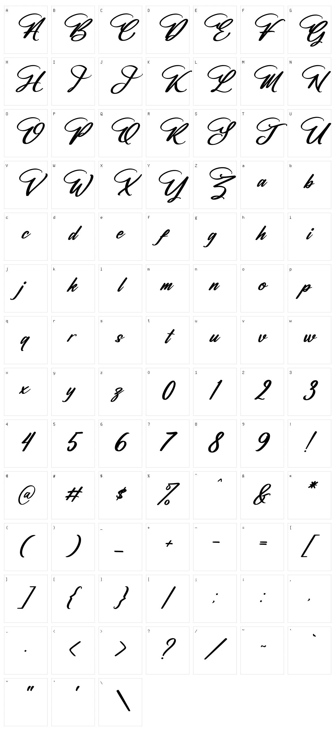 Halittany Badela Character Set