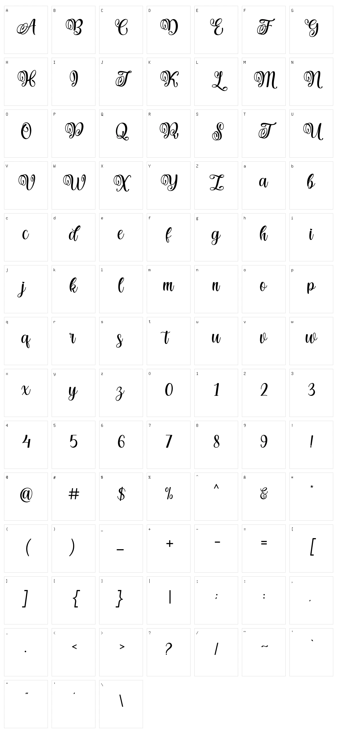 Hanitha Character Set