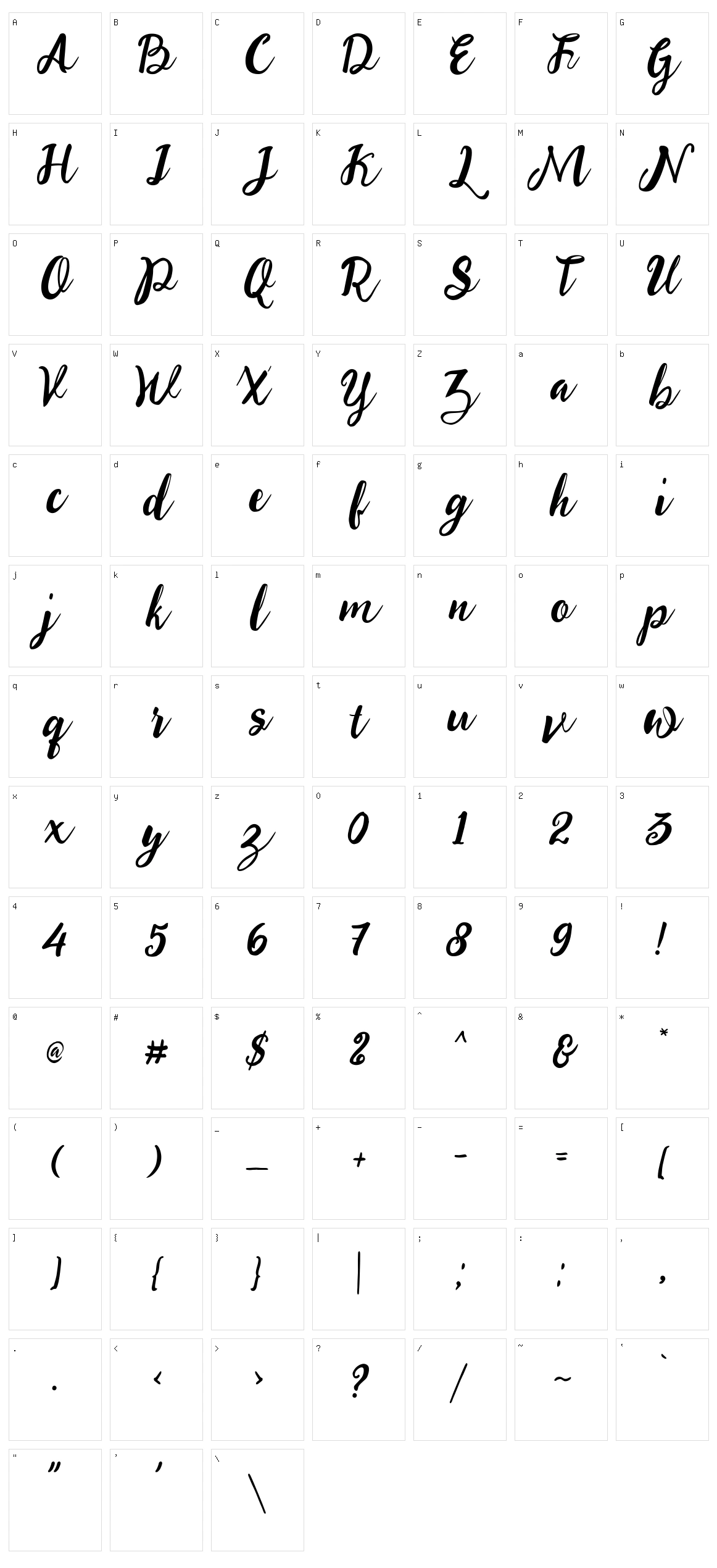 Harlington Character Set