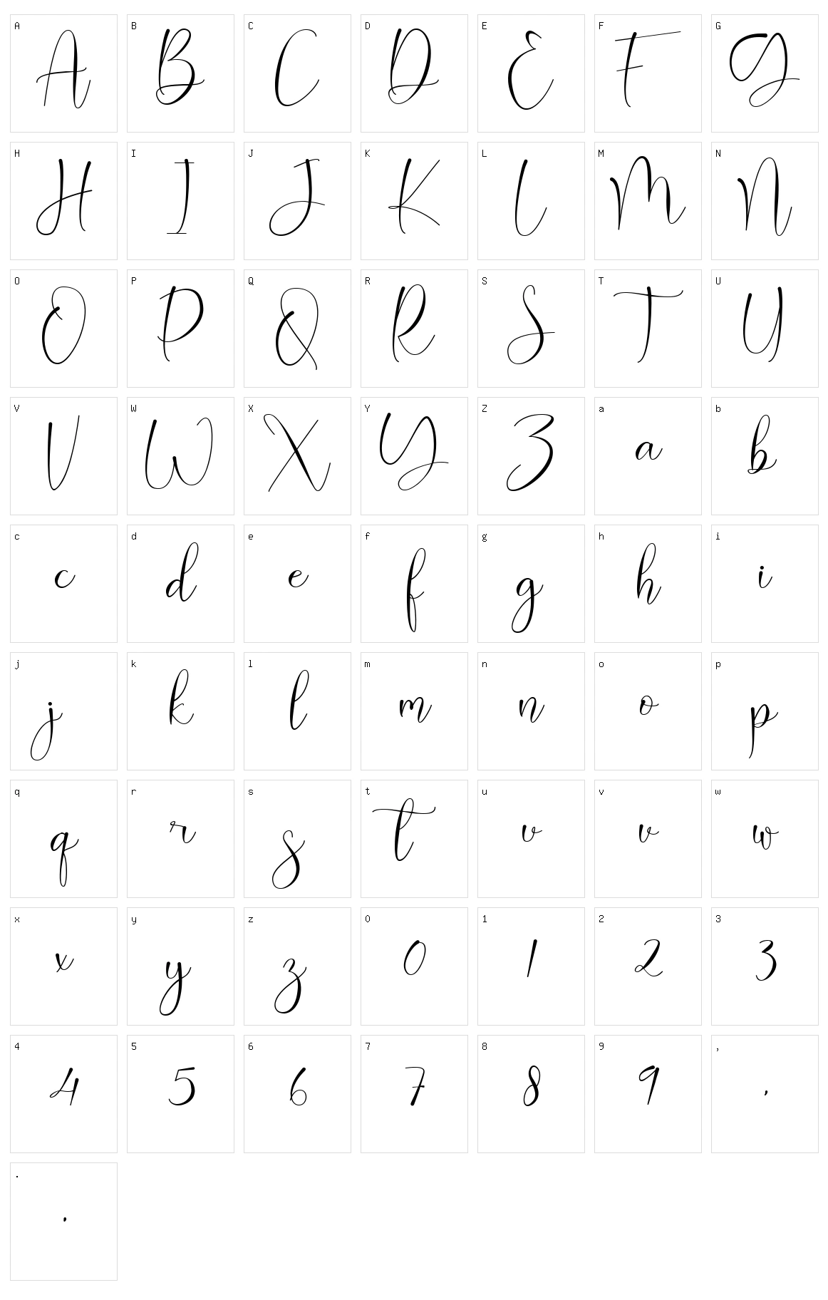 Heart Haily Character Set