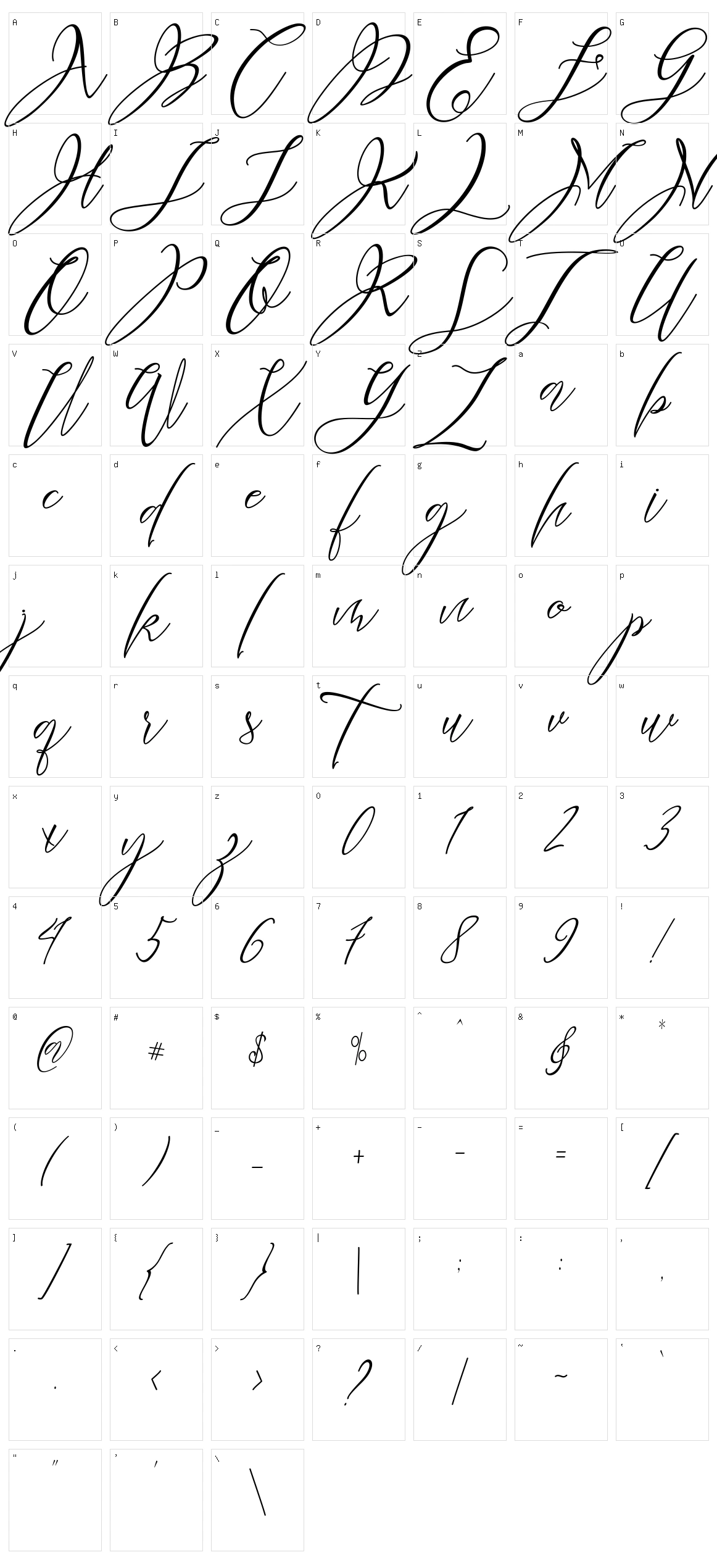 Heartkything Character Set