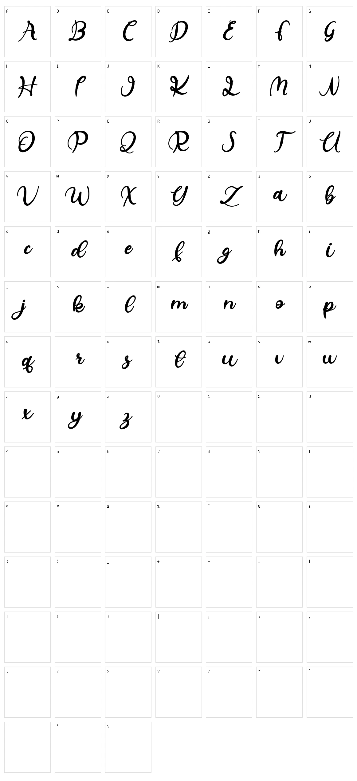 Helegra Character Set