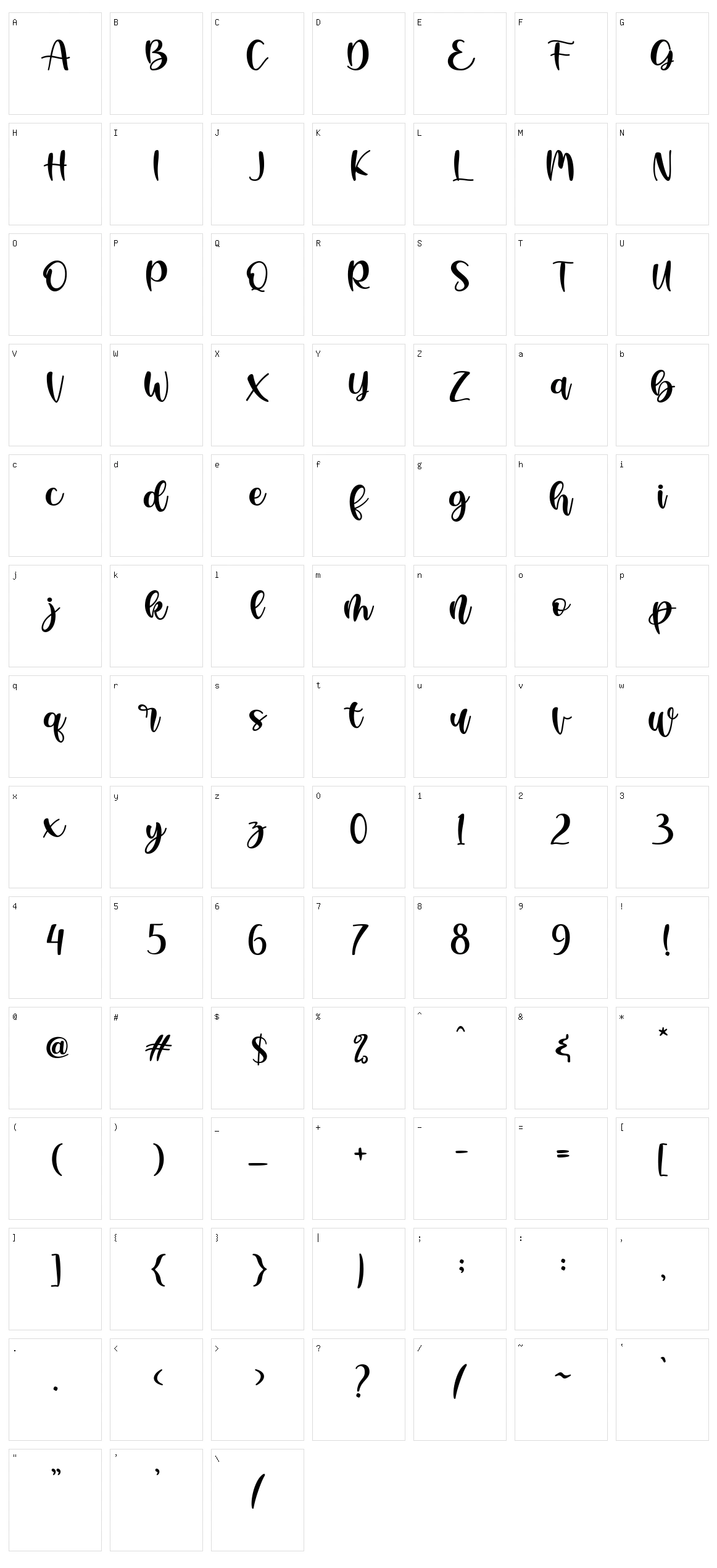 Hello Austhin Character Set