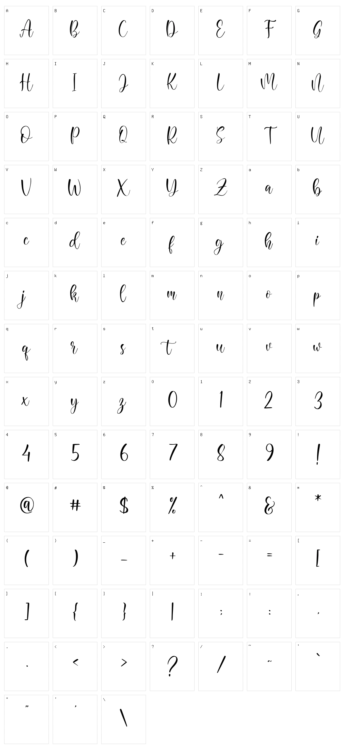 Hello Cello Character Set