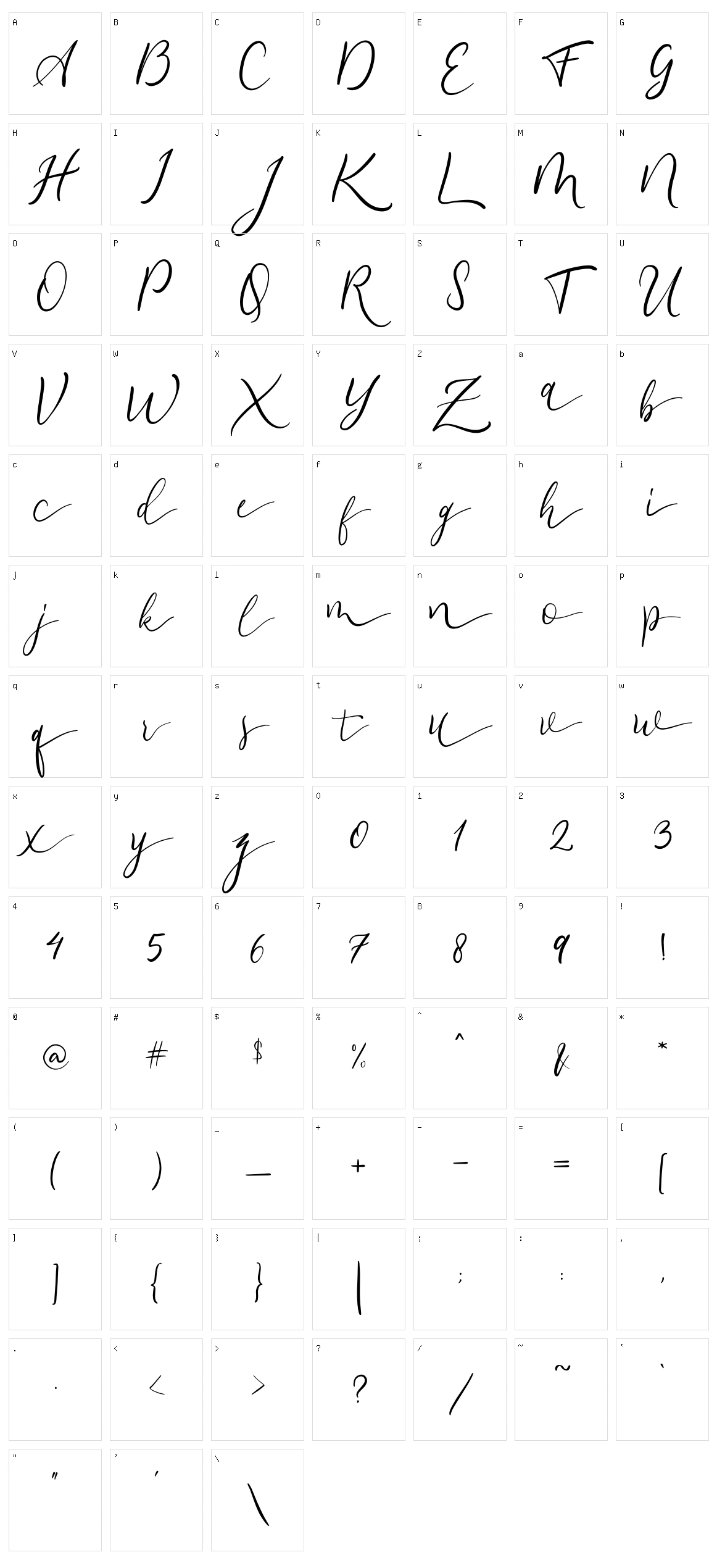 Hello Cello Character Set