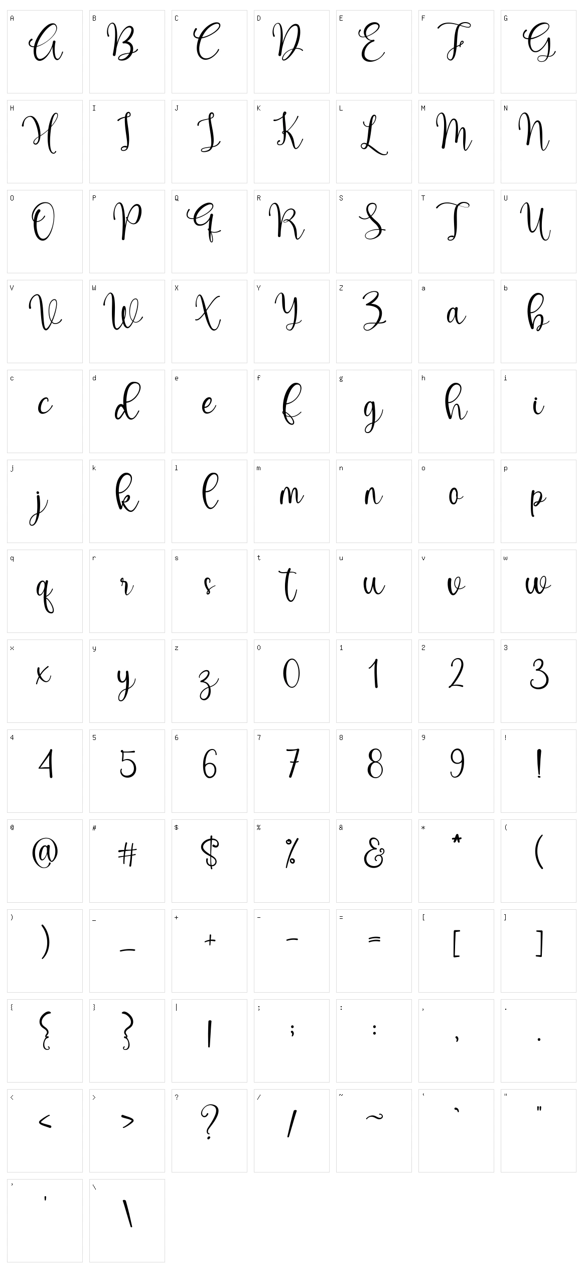 Hello Hamna Character Set