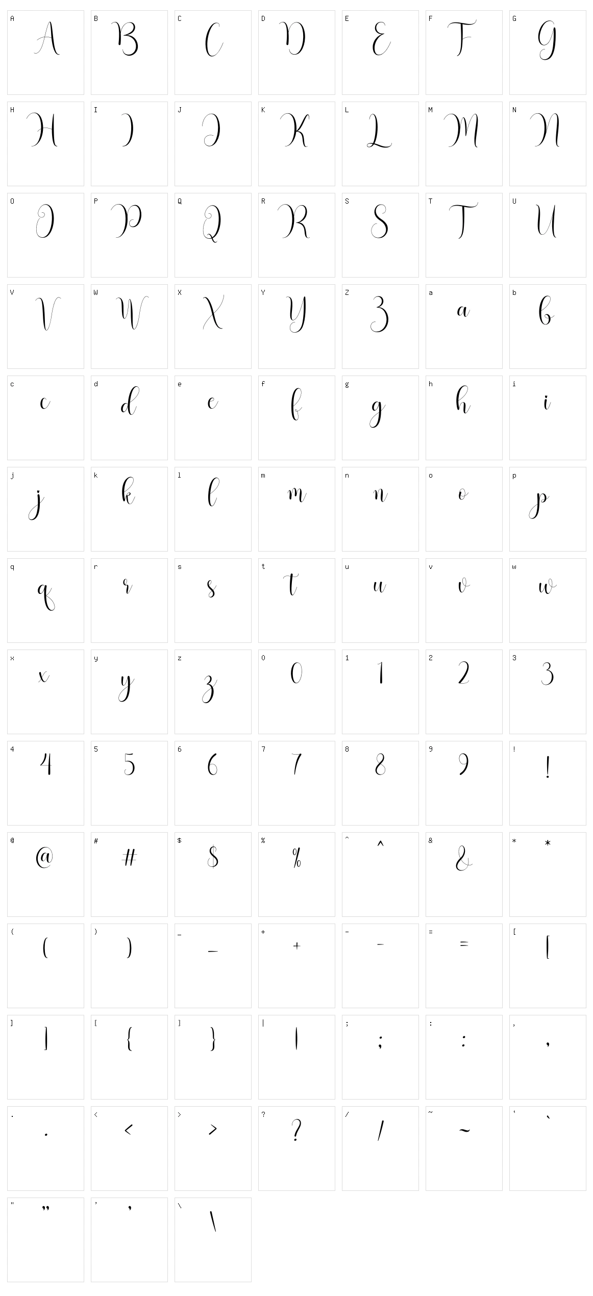 Hello Mother Character Set