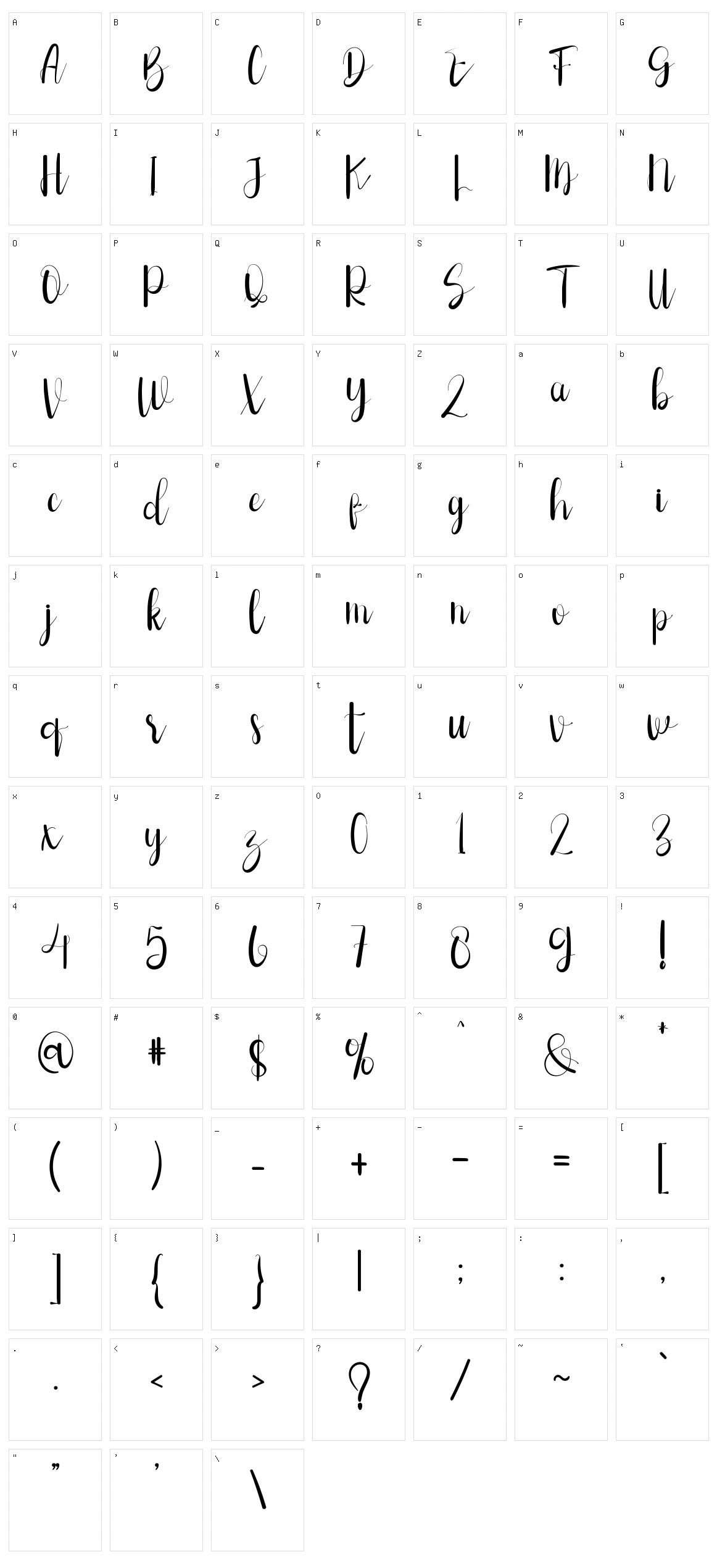 Hello Picha Character Set